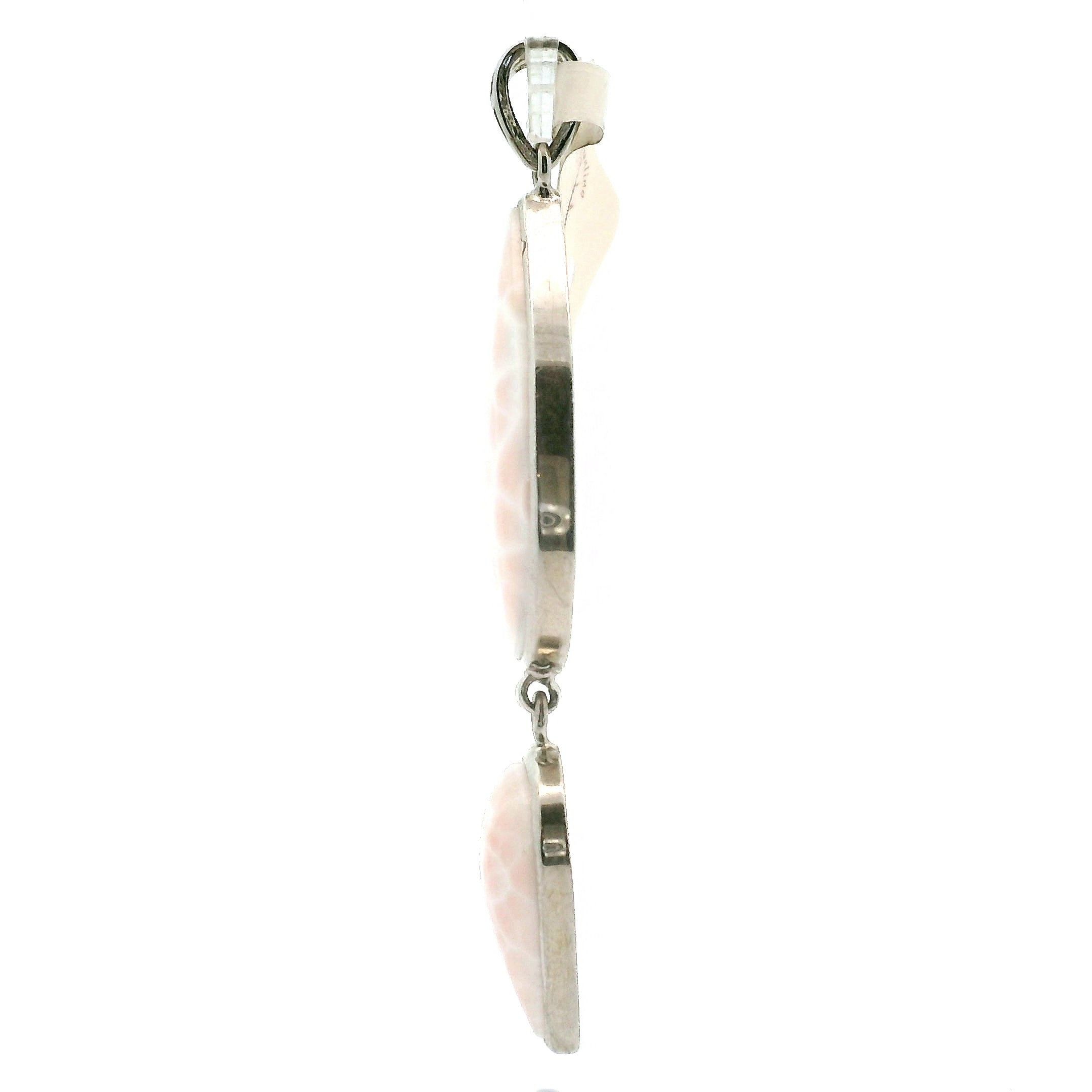 Pink Natrolite Pendant .925 Silver for Channeling, Psychic Abilities and Awakening of your Third Eye Chakra