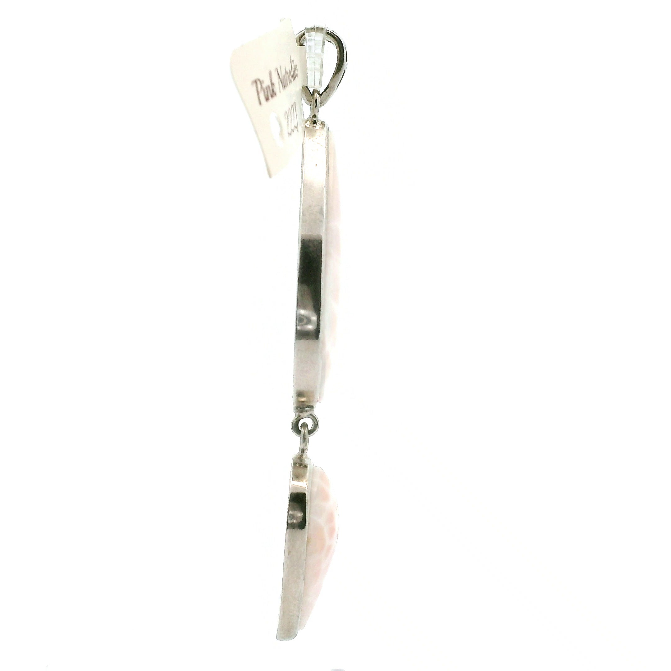 Pink Natrolite Pendant .925 Silver for Channeling, Psychic Abilities and Awakening of your Third Eye Chakra