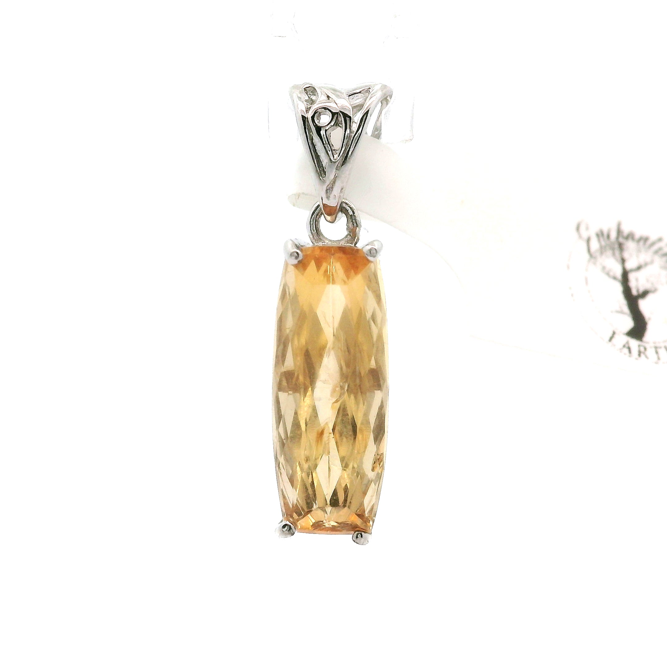 Imperial Topaz Pendants .925 Sterling Silver for Spiritual Transformation