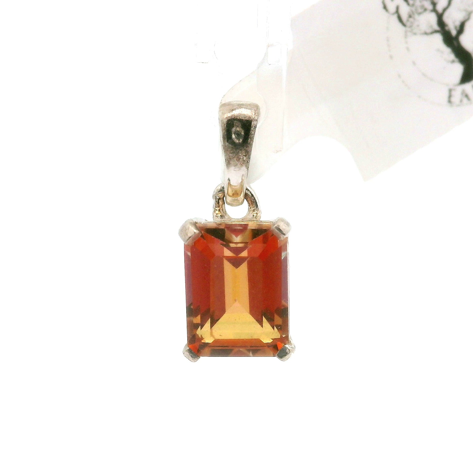Sunset Mystic Topaz Pendant .925 Silver for Overall Health & Healing of the Body
