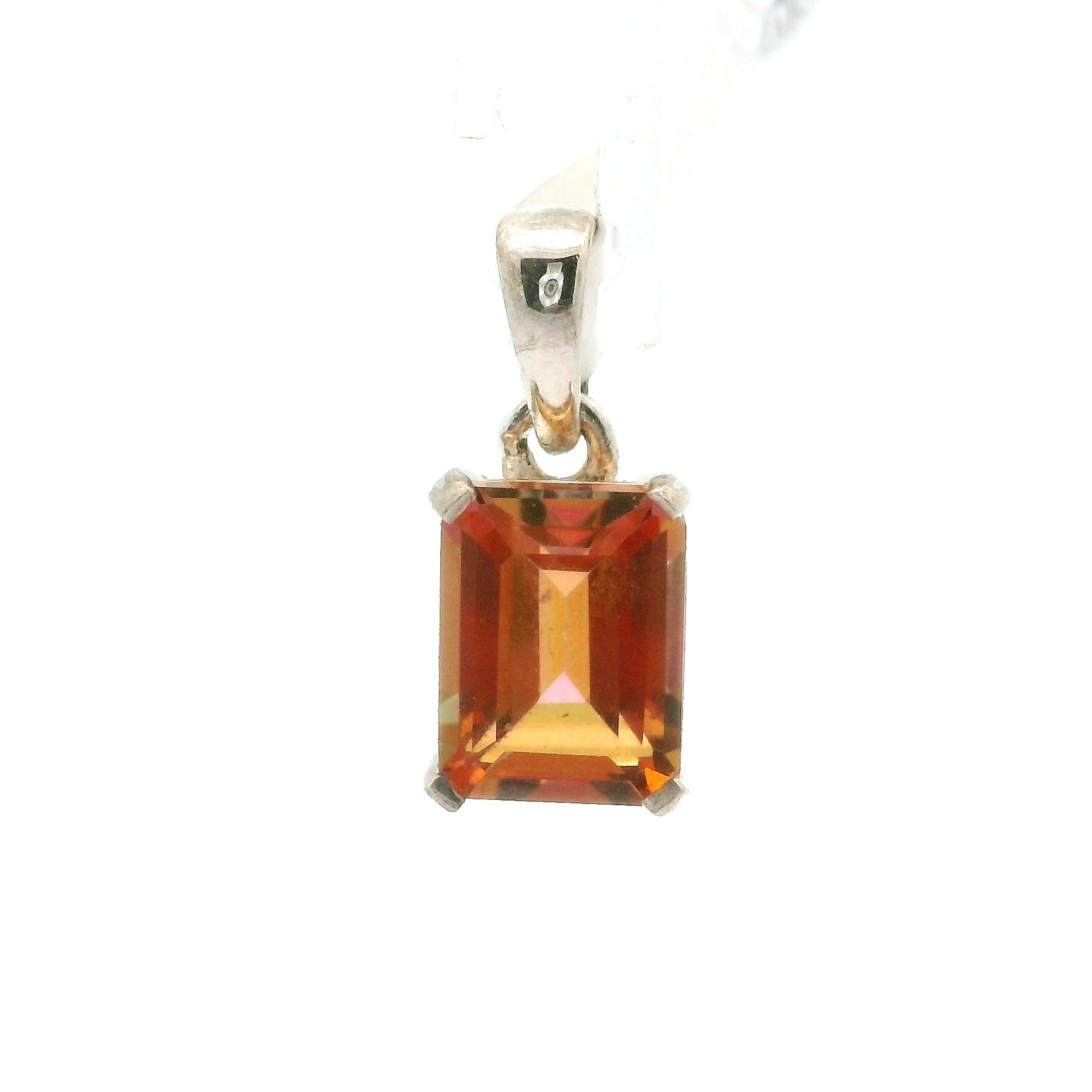 Sunset Mystic Topaz Pendant .925 Silver for Overall Health & Healing of the Body