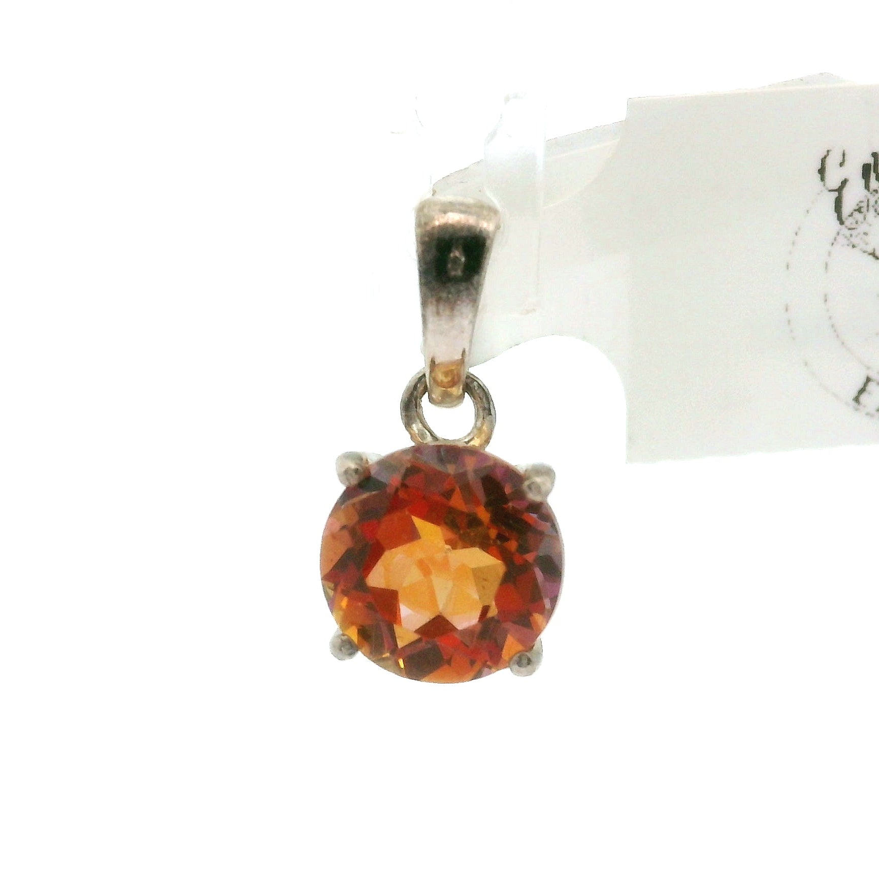 Sunset Mystic Topaz Pendant .925 Silver for Overall Health & Healing of the Body