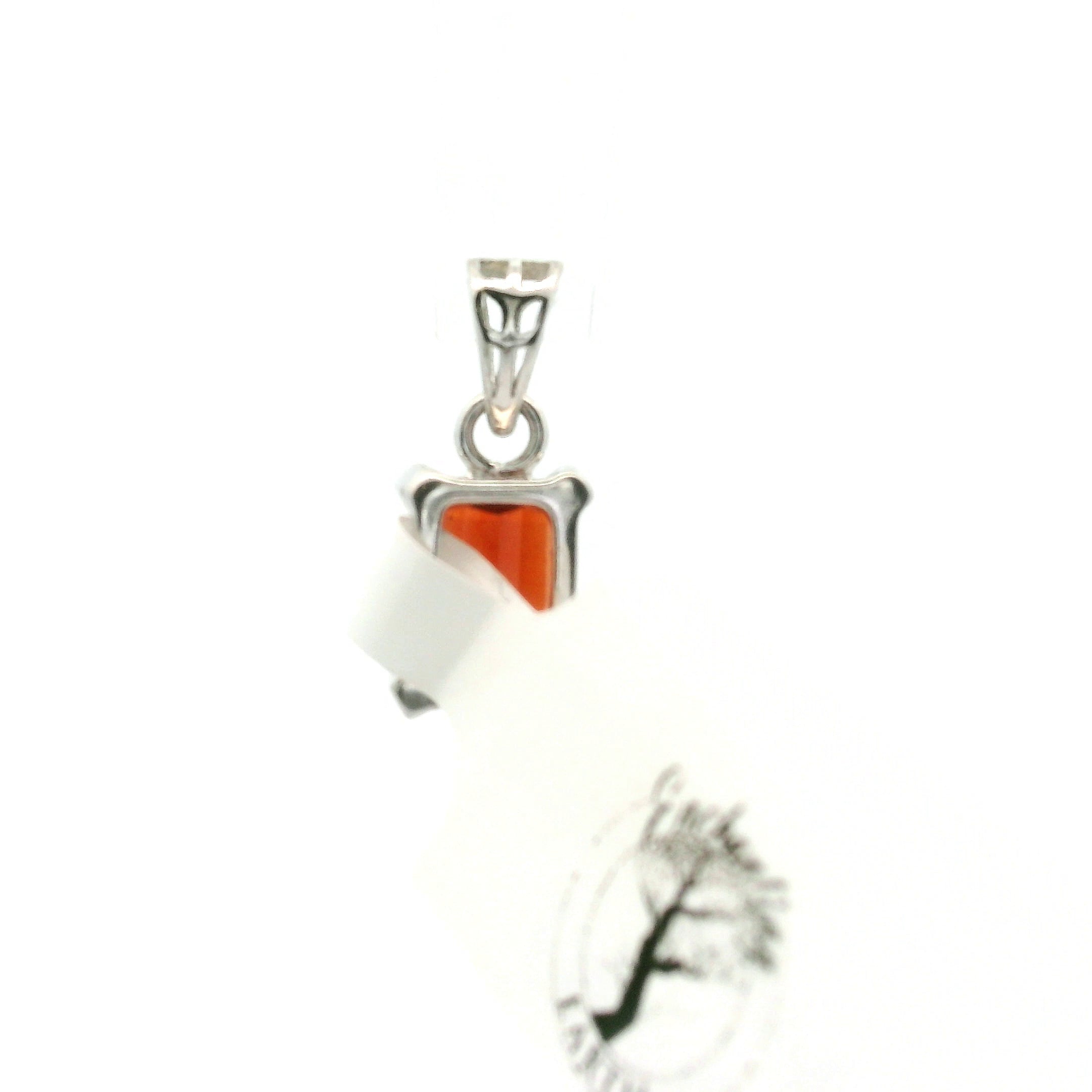 Spessartine Garnet Pendants .925 Silver for Health and Strength