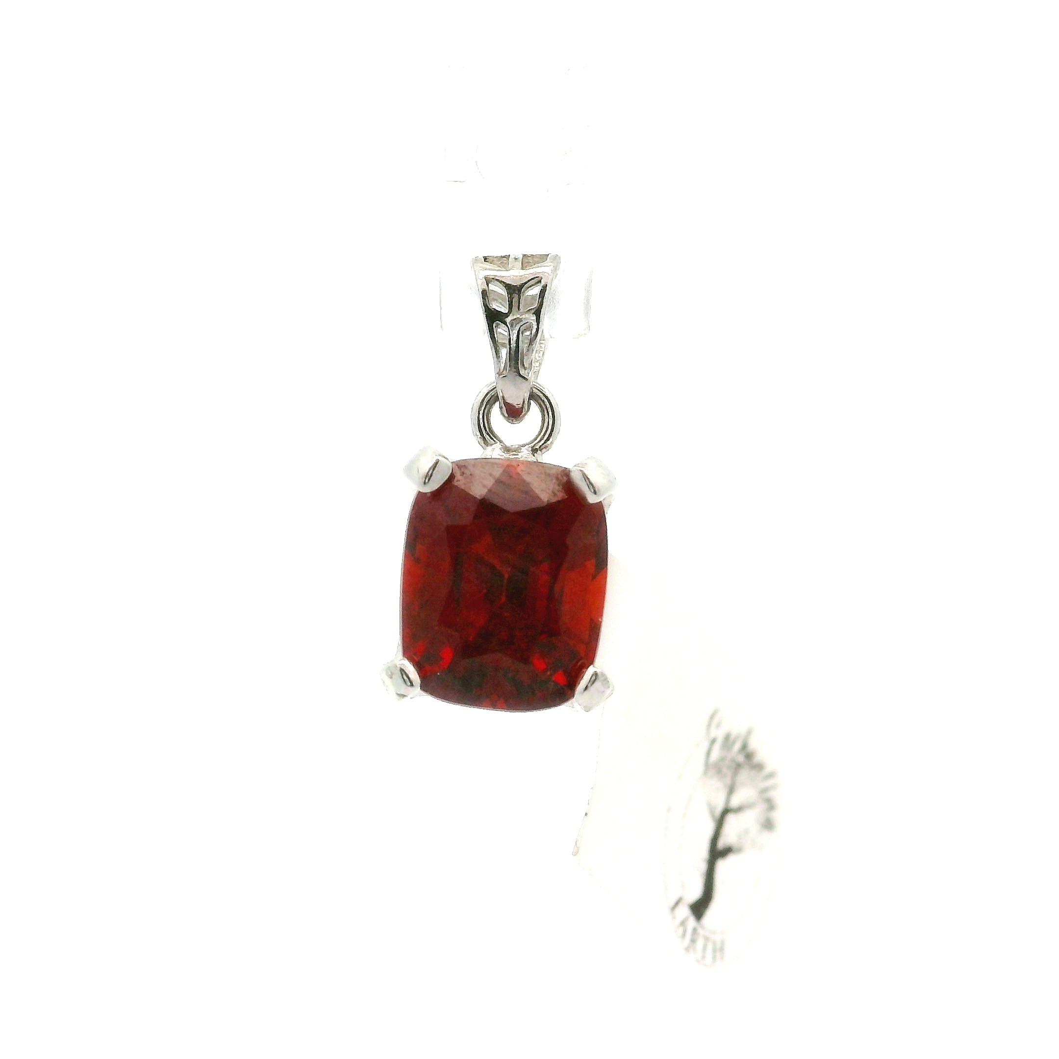 Spessartine Garnet Pendants .925 Silver for Health and Strength