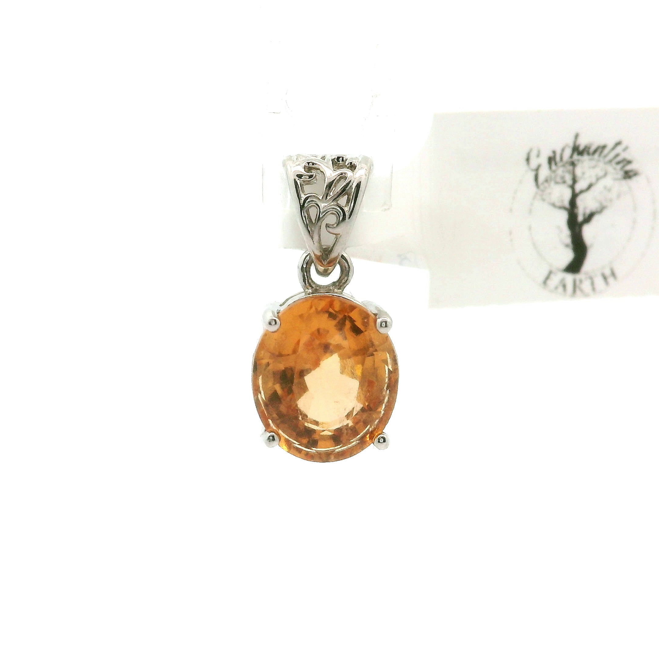 Grossular Garnet Pendants .925 Silver for Health and Strength