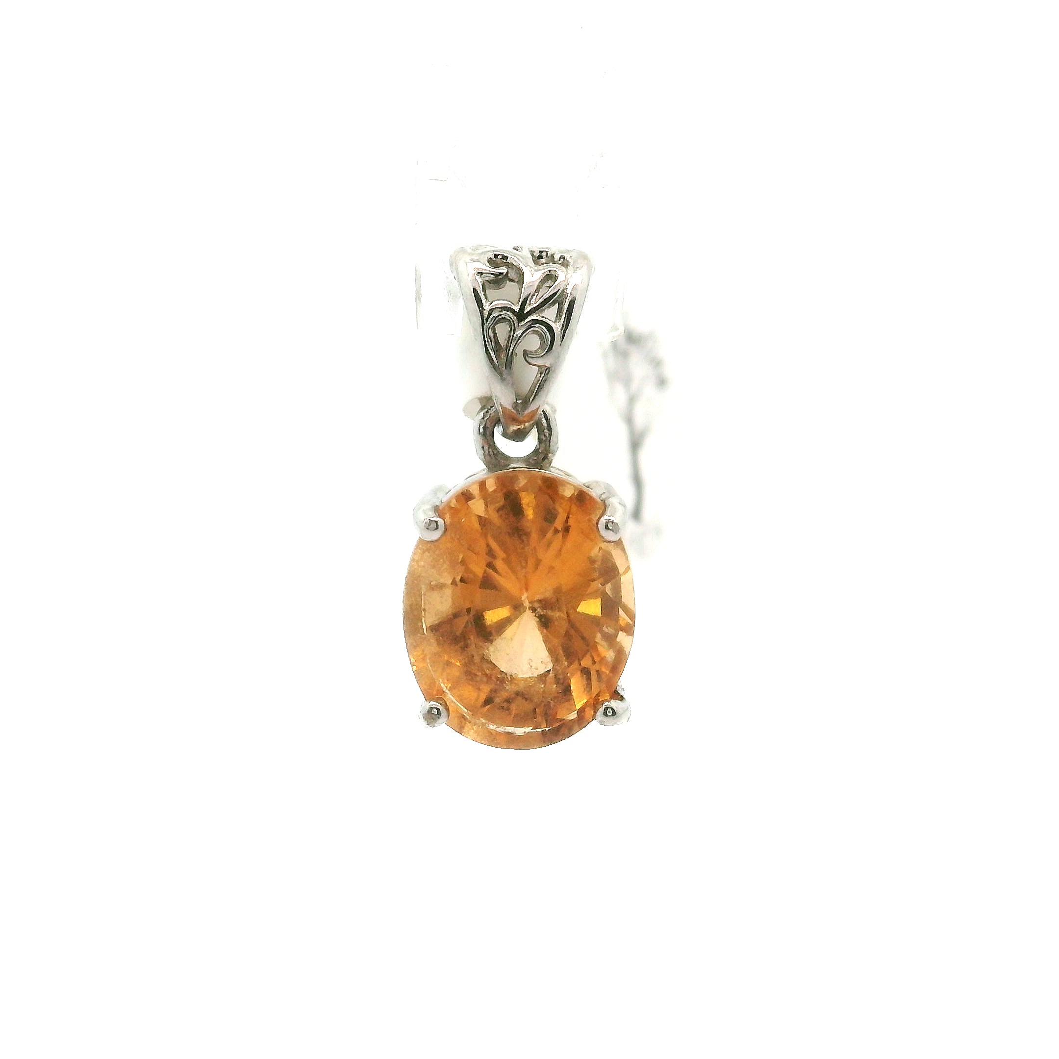 Grossular Garnet Pendants .925 Silver for Health and Strength