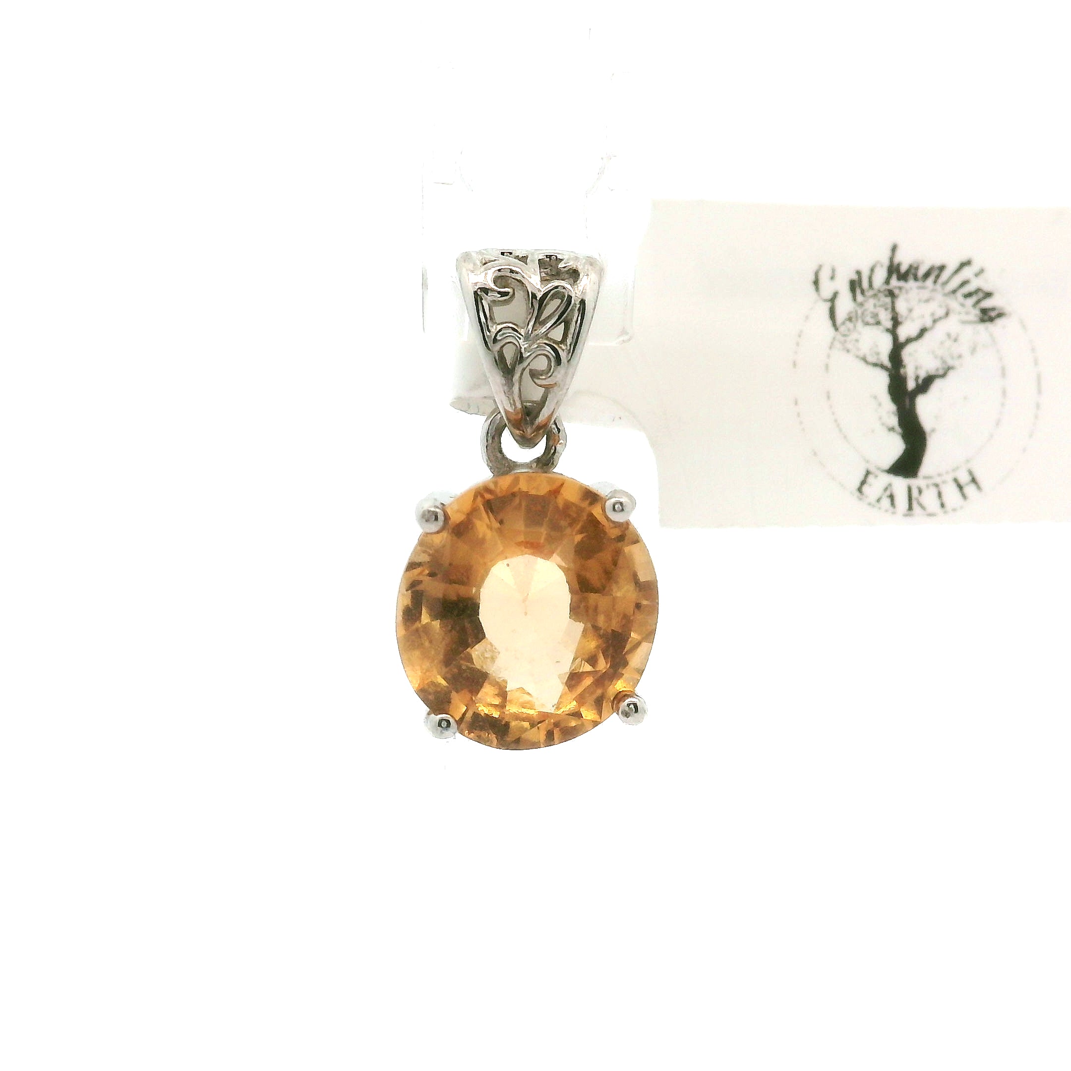 Grossular Garnet Pendants .925 Silver for Health and Strength