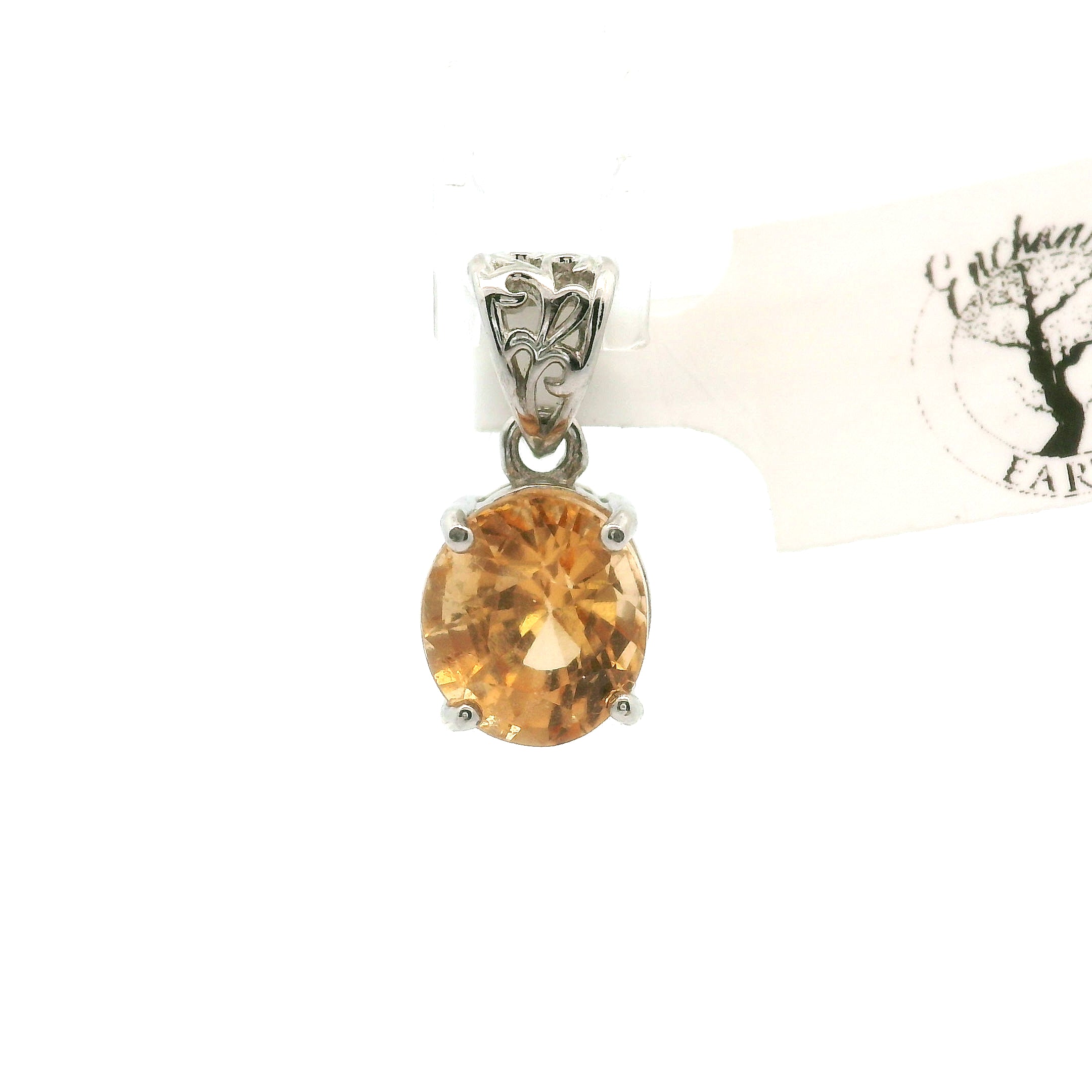 Grossular Garnet Pendants .925 Silver for Health and Strength