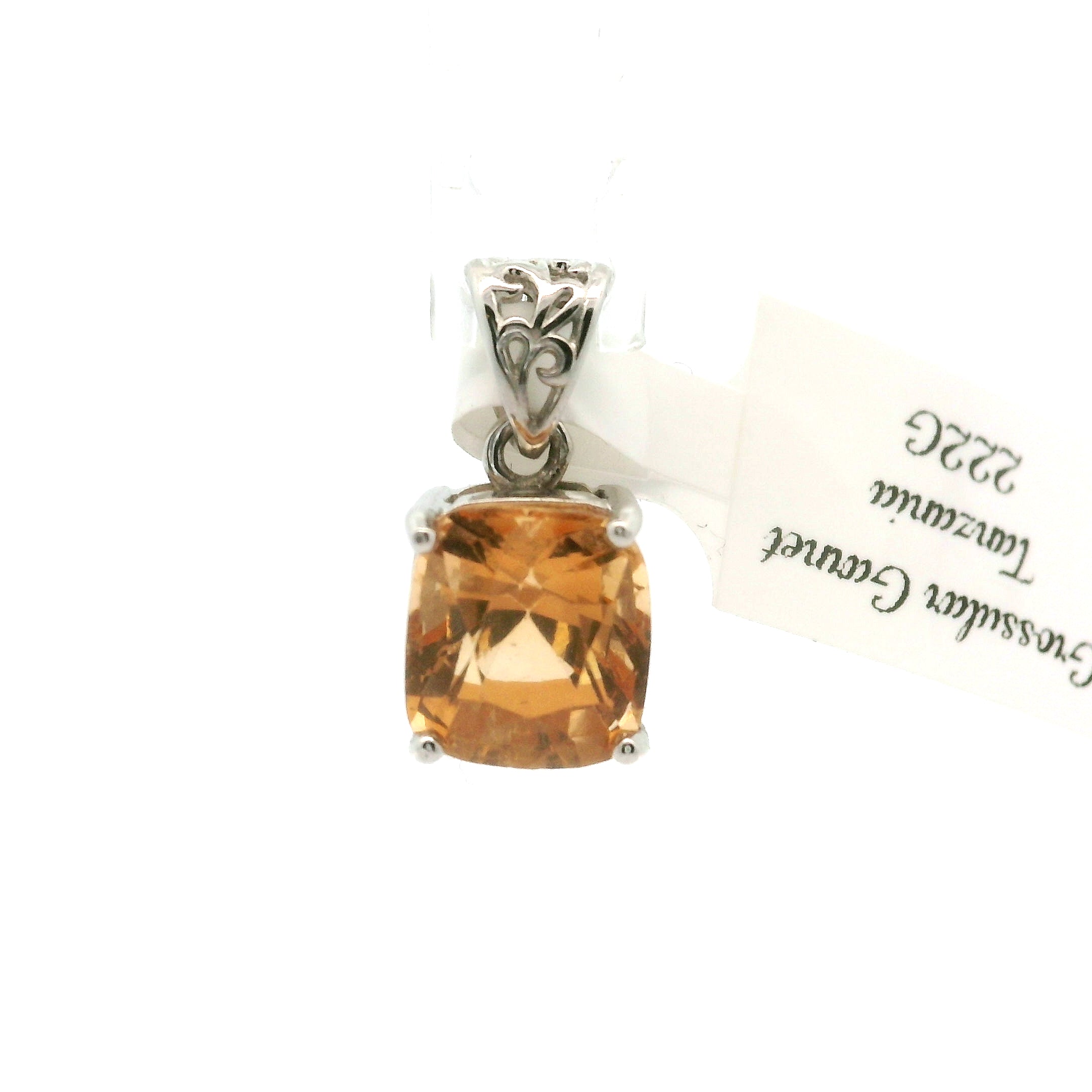 Grossular Garnet Pendants .925 Silver for Health and Strength