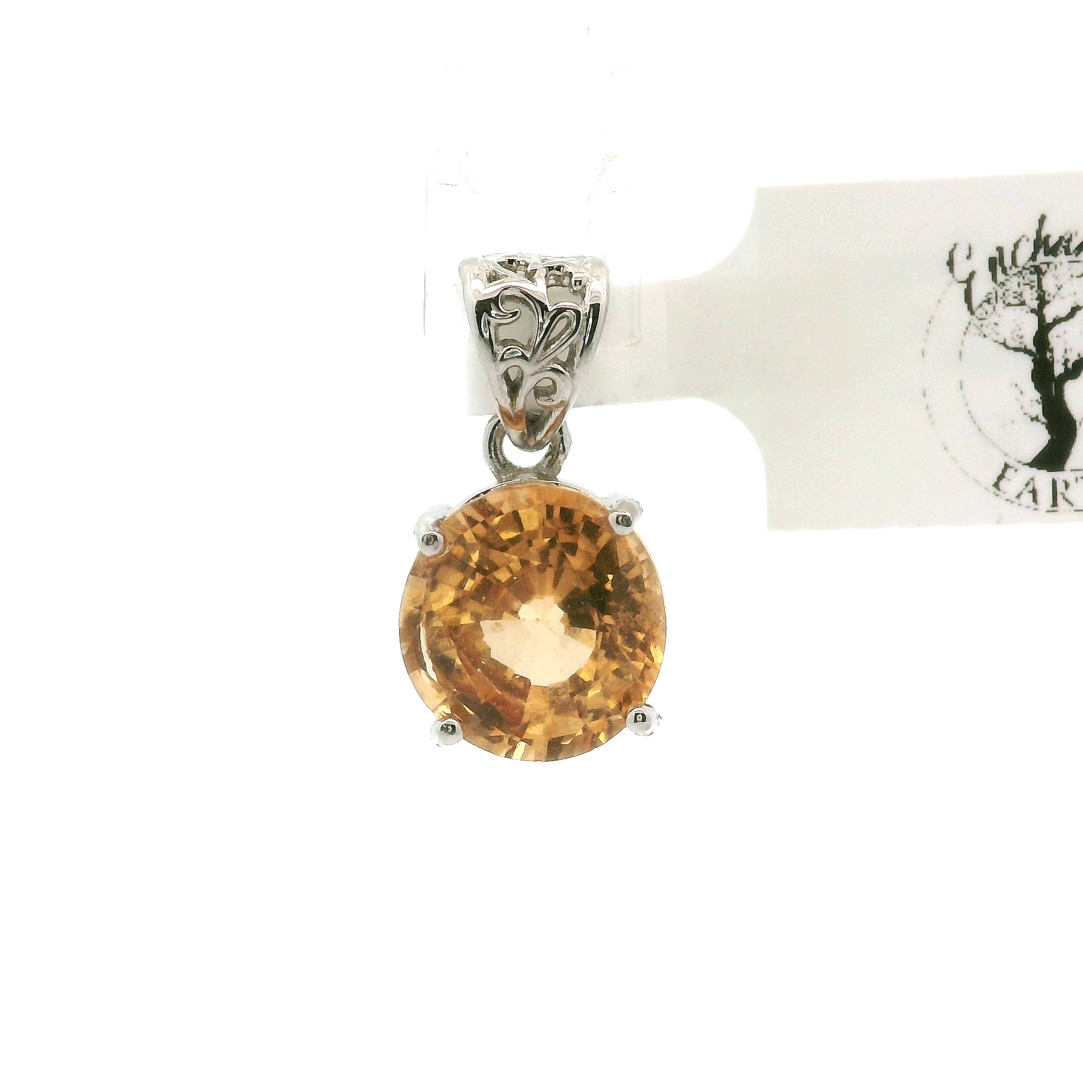 Grossular Garnet Pendants .925 Silver for Health and Strength