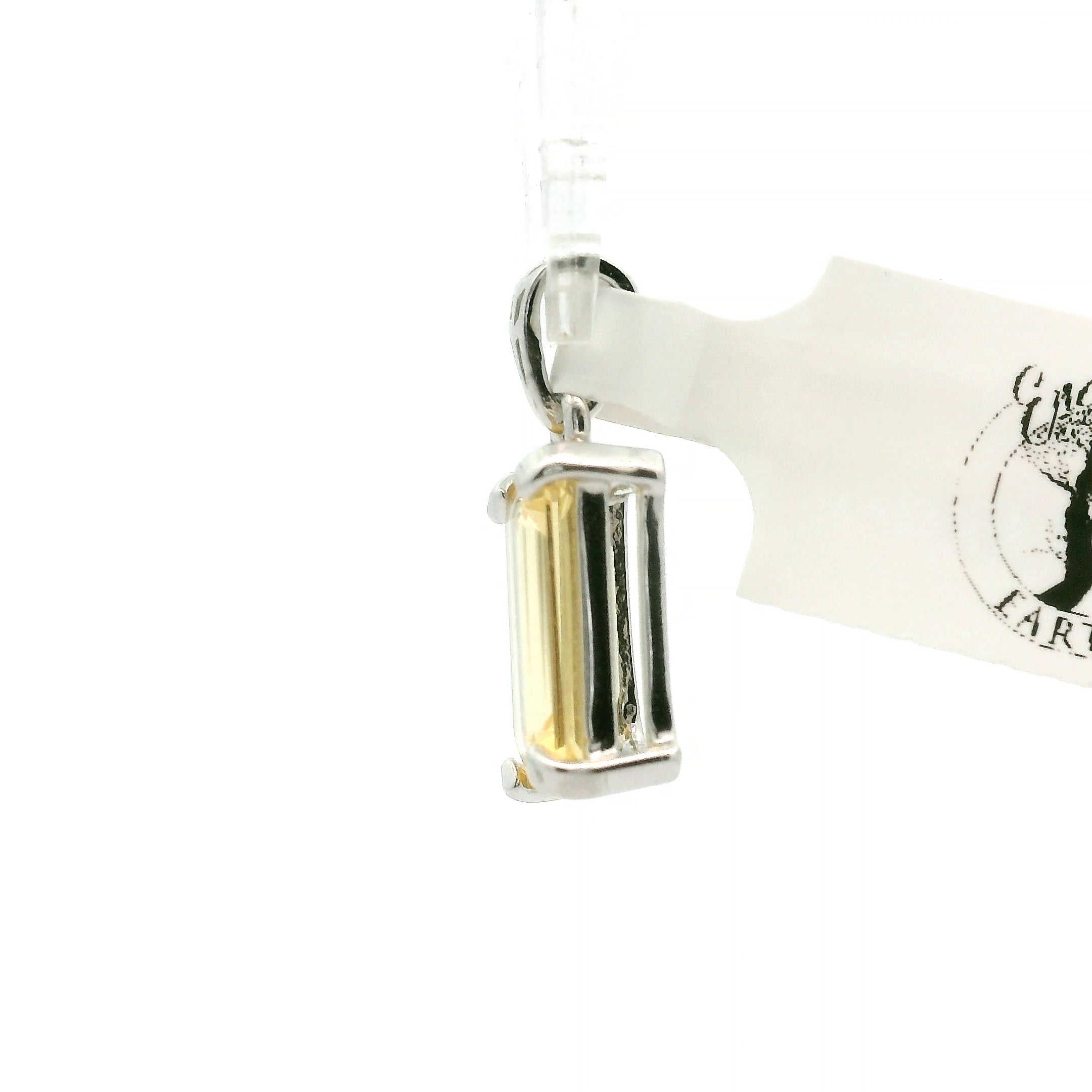 Yellow Zircon Pendant .925 Silver for Vitality and Expansion