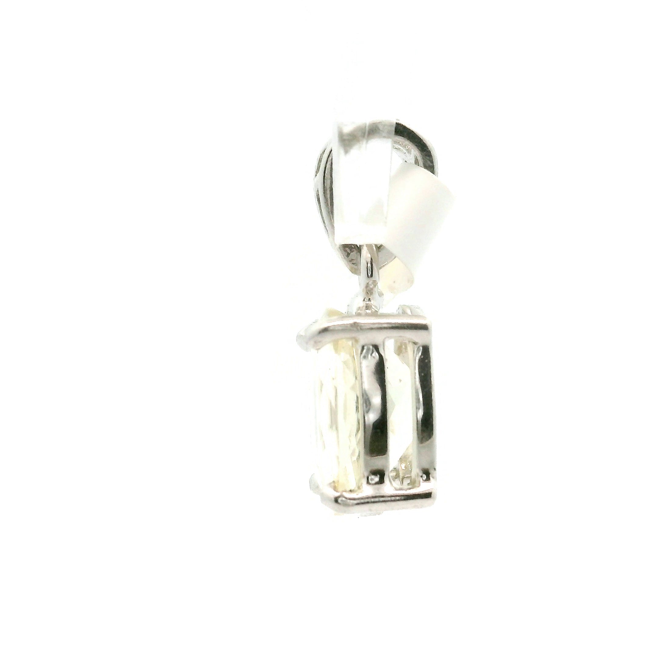 Golden Labradorite Pendant .925 Sterling Silver for Meditation and Visualization