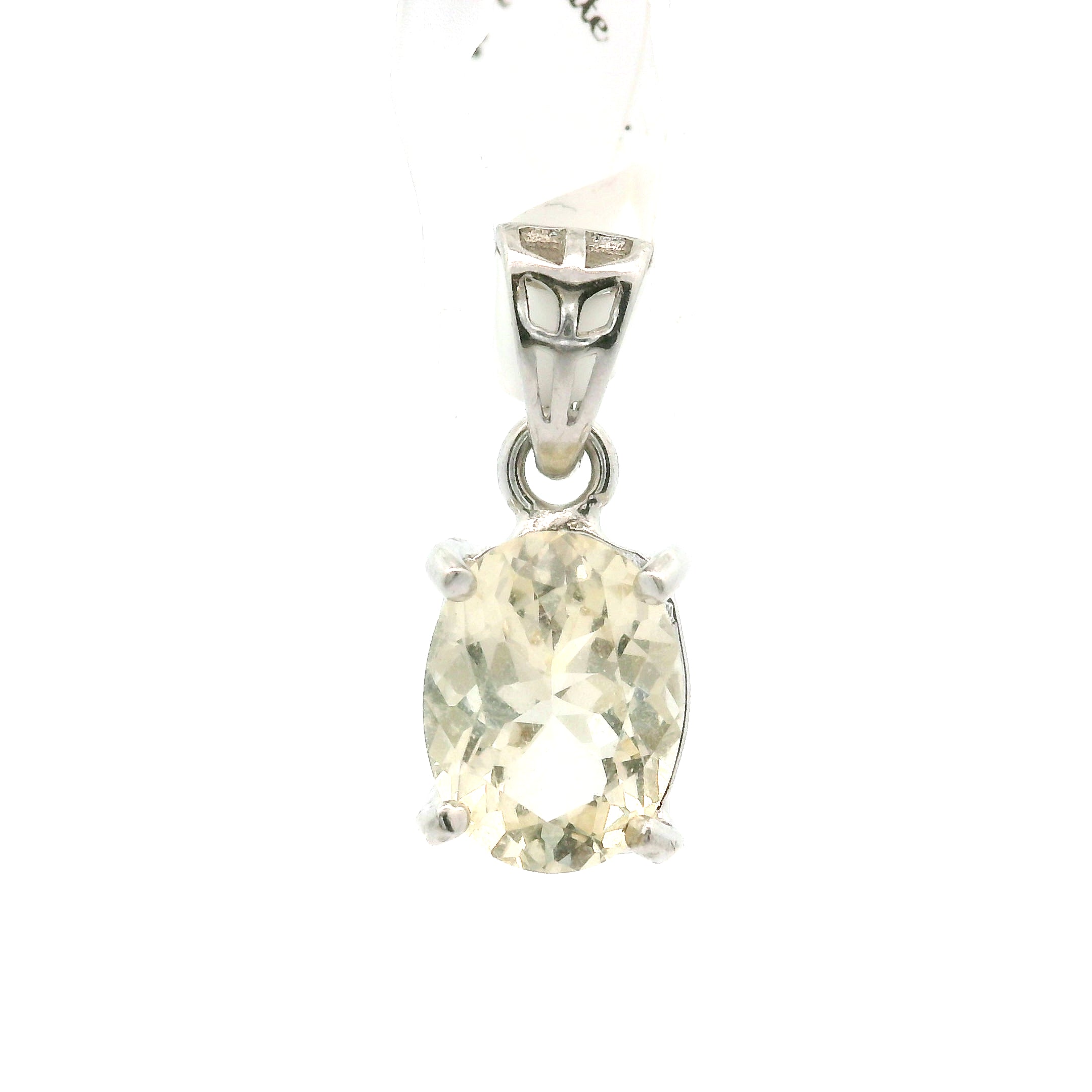 Golden Labradorite Pendant .925 Sterling Silver for Meditation and Visualization