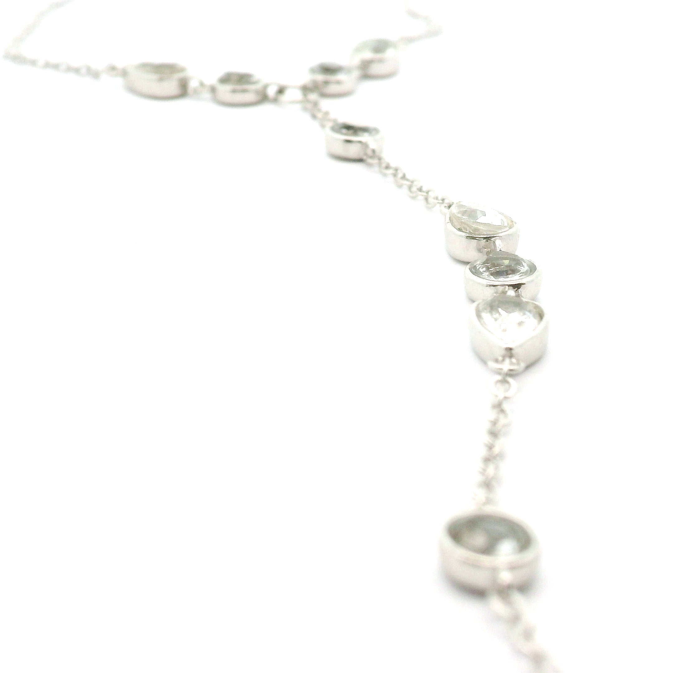 Crystal Adjustable Hand-Chain in .925 Silver for Creation and Prosperity