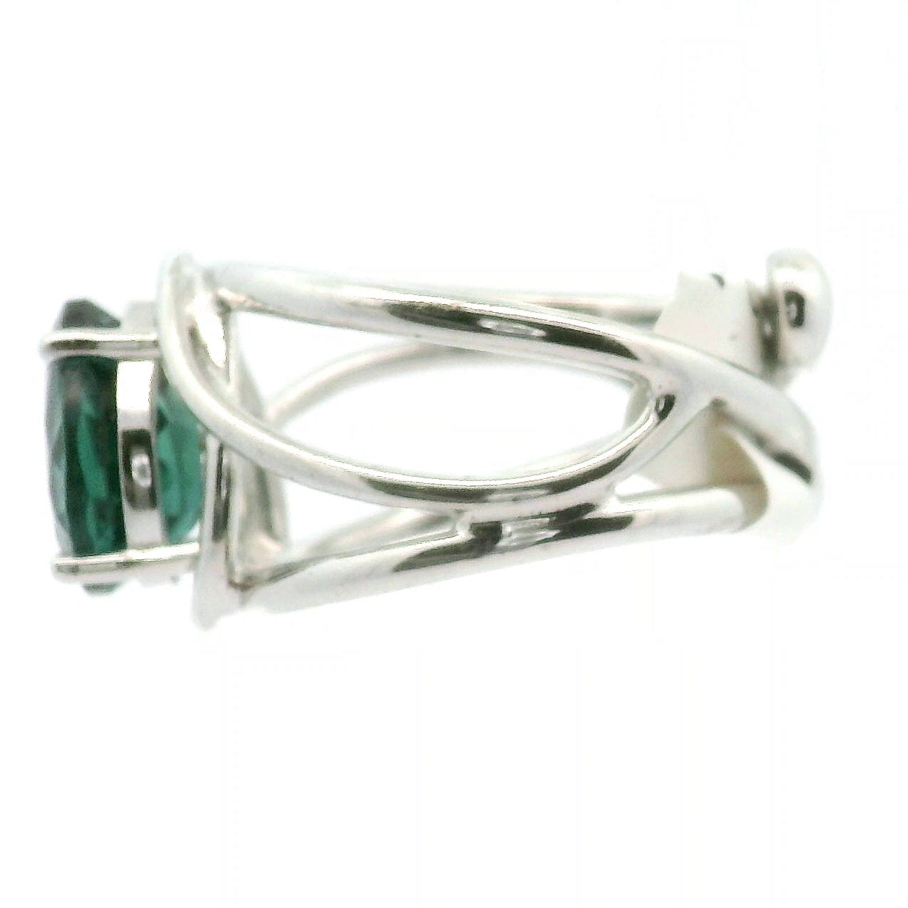 Lab Alexandrite Cuff Ring .925 Silver For Self Recovery, Hope and Encouragement