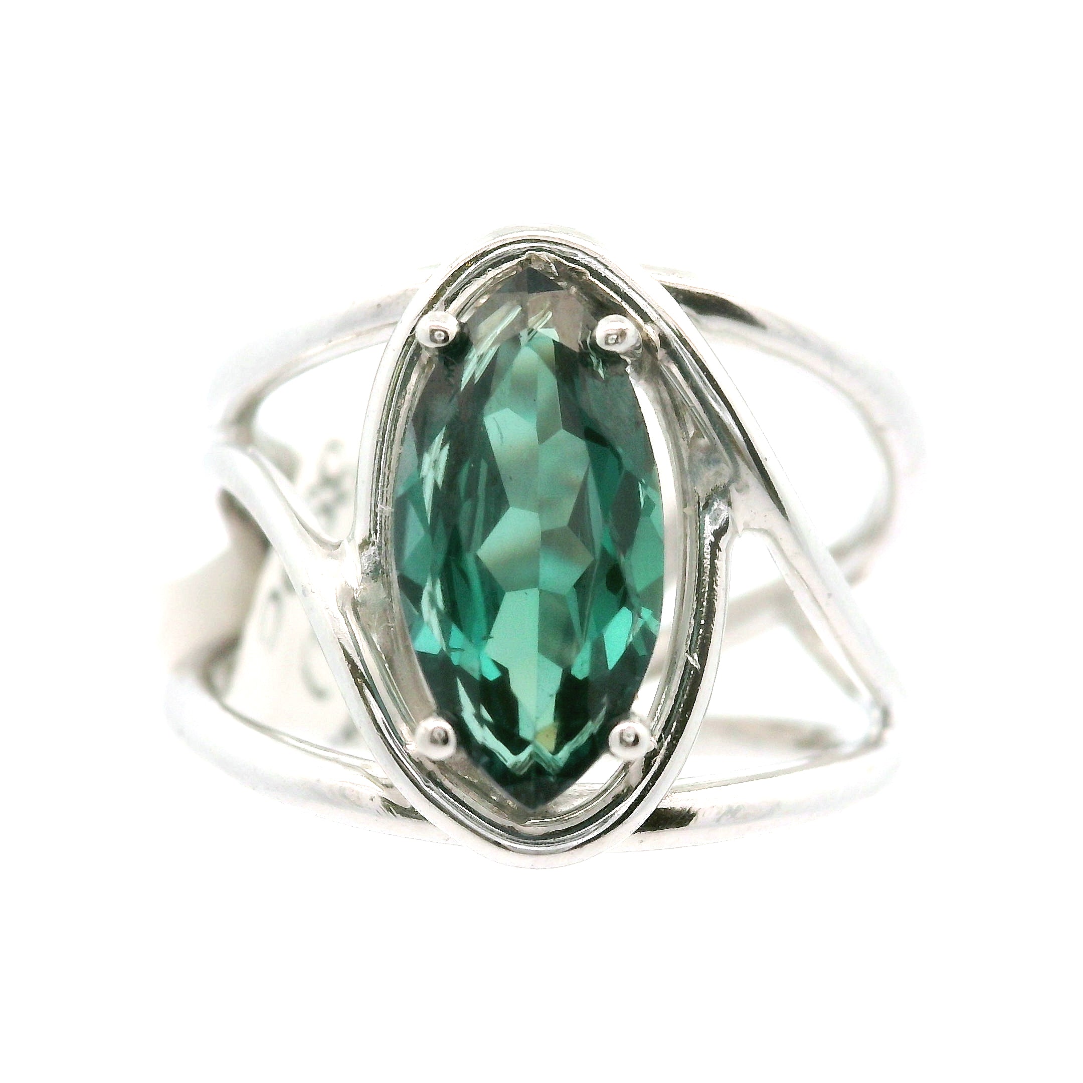 Lab Alexandrite Cuff Ring .925 Silver For Self Recovery, Hope and Encouragement