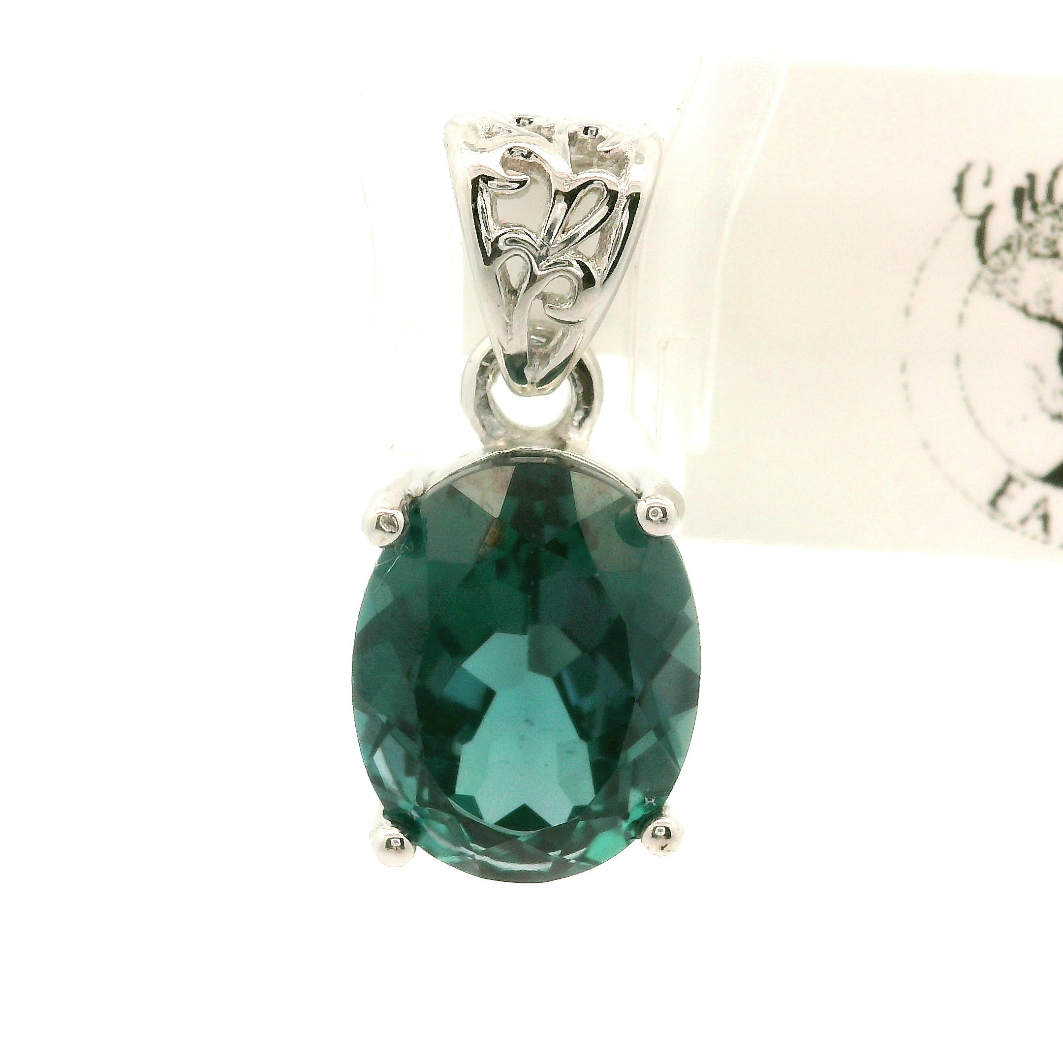 Lab Alexandrite Pendant .925 Silver For Self Recovery, Hope and Encouragement