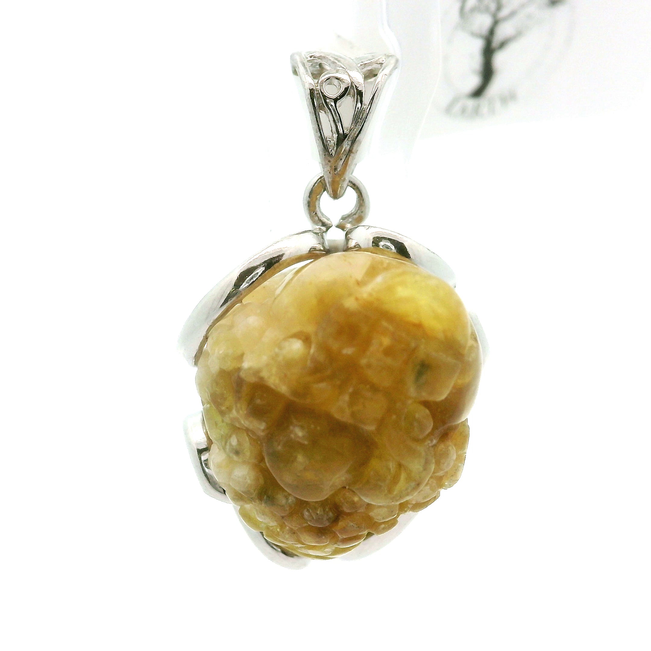 Pangea Euphoralite Money Toad Pendant .925 Silver for Connecting with the Earth and Healing Knowledge from Ancestors