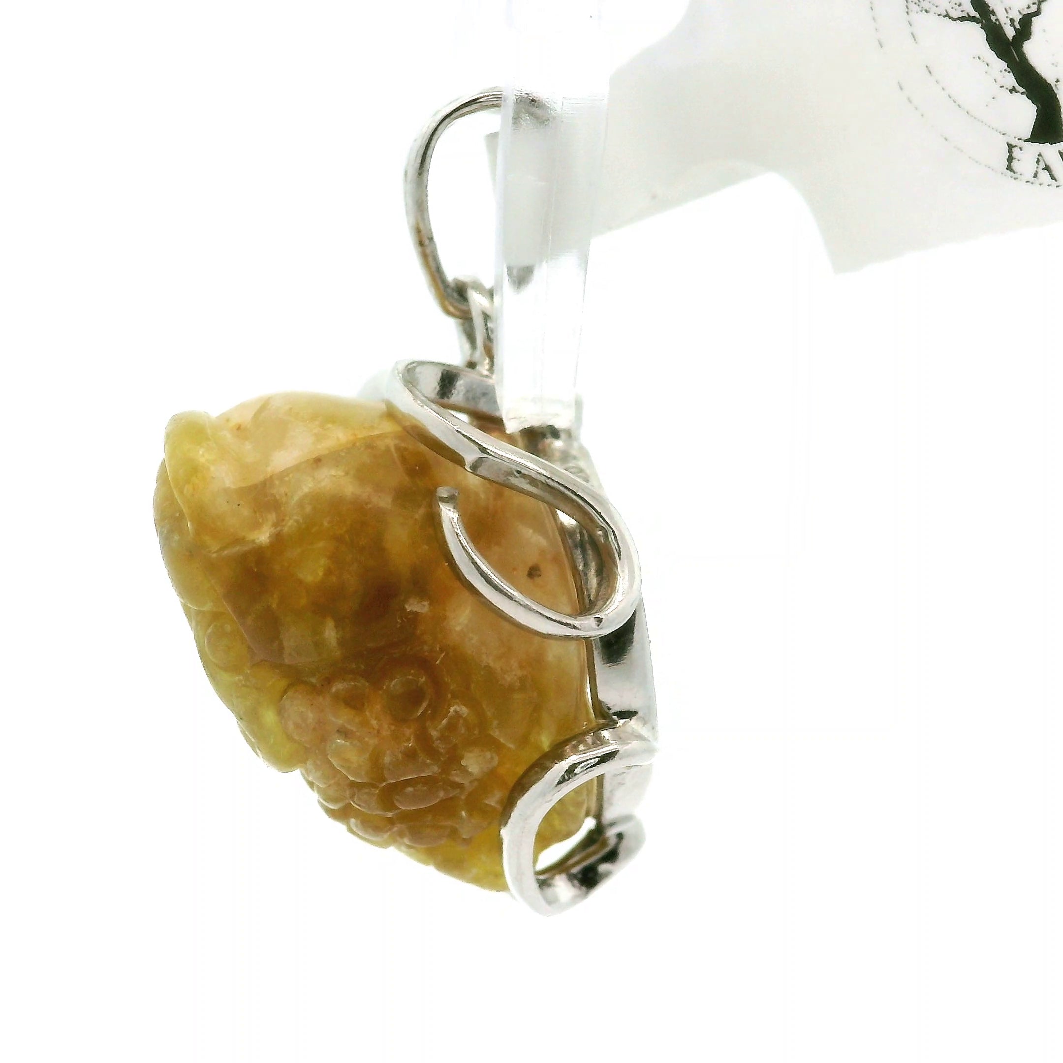Pangea Euphoralite Money Toad Pendant .925 Silver for Connecting with the Earth and Healing Knowledge from Ancestors