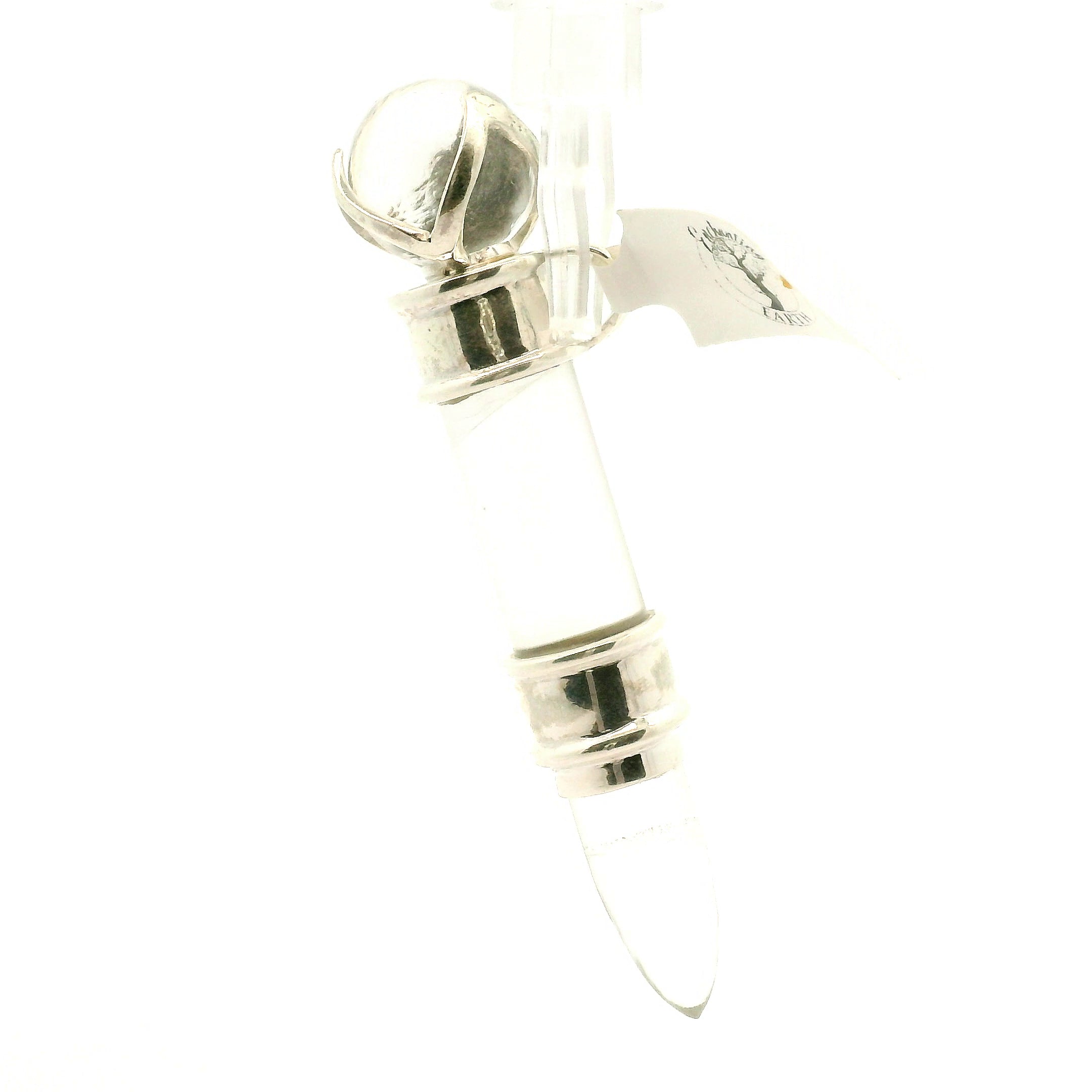 Himalayan Clear Quartz Wandlet .925 Silver for Amplifying Intentions and Manifestion