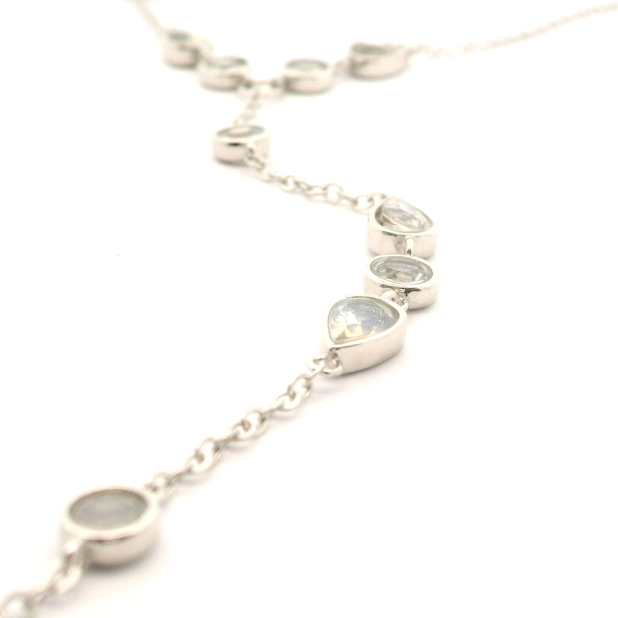Crystal Adjustable Hand-Chain in .925 Silver for Creation and Prosperity
