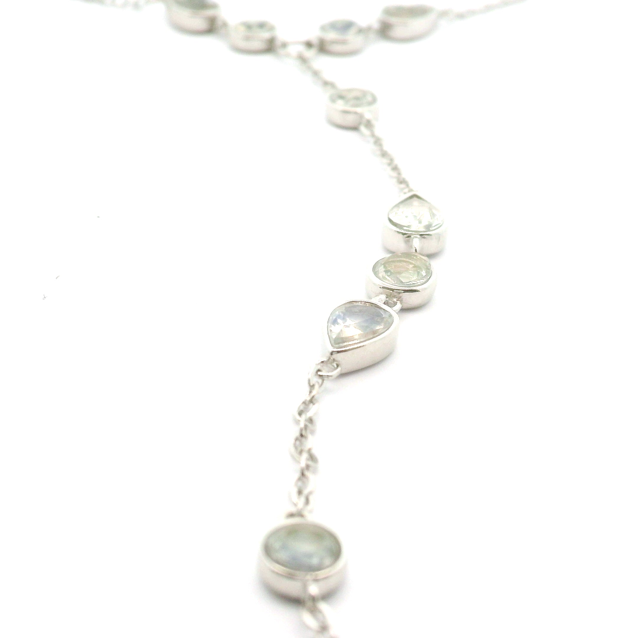 Crystal Adjustable Hand-Chain in .925 Silver for Creation and Prosperity
