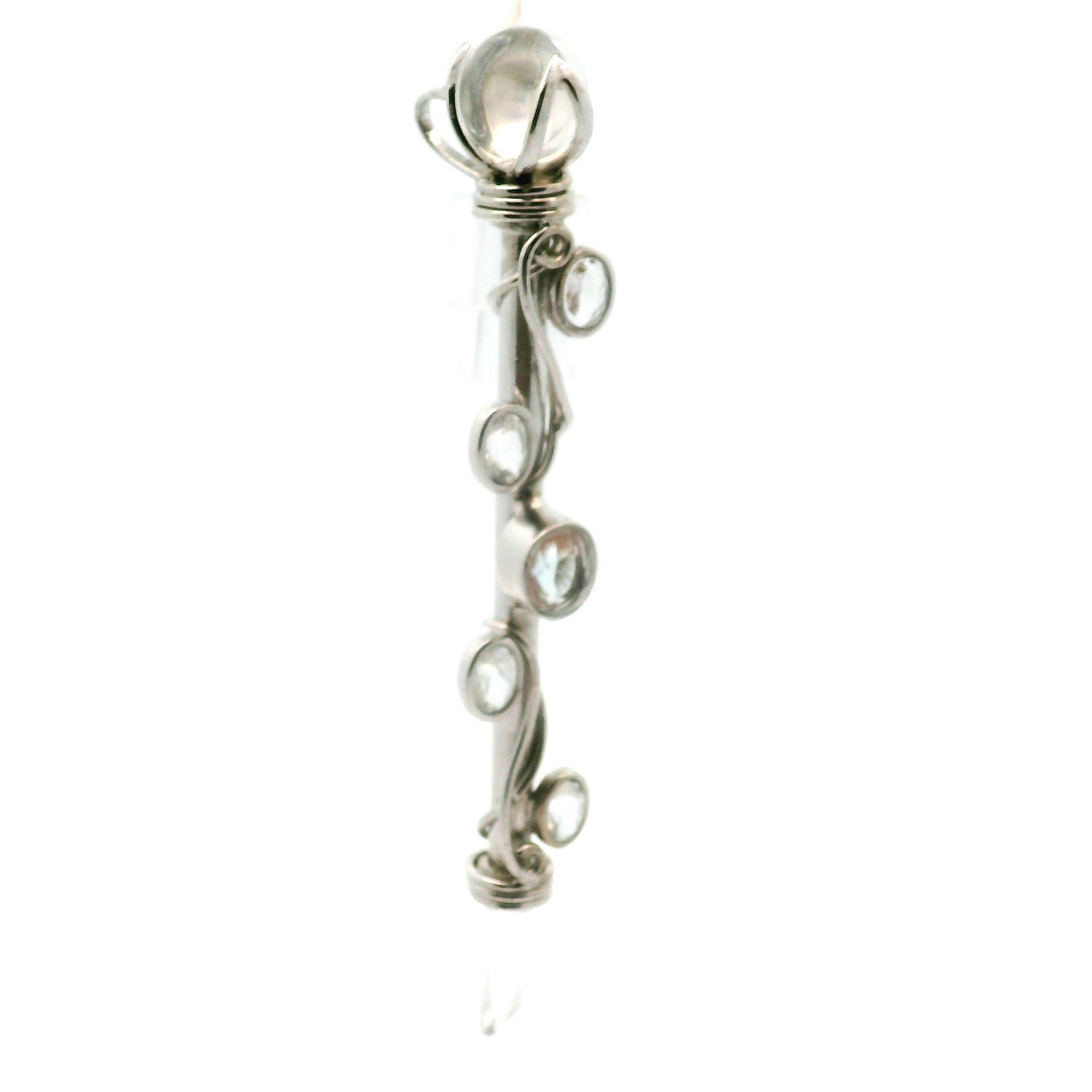 Malagasy Moonstone Wandlet .925 Silver for New Beginnings, Protection and Manifestation