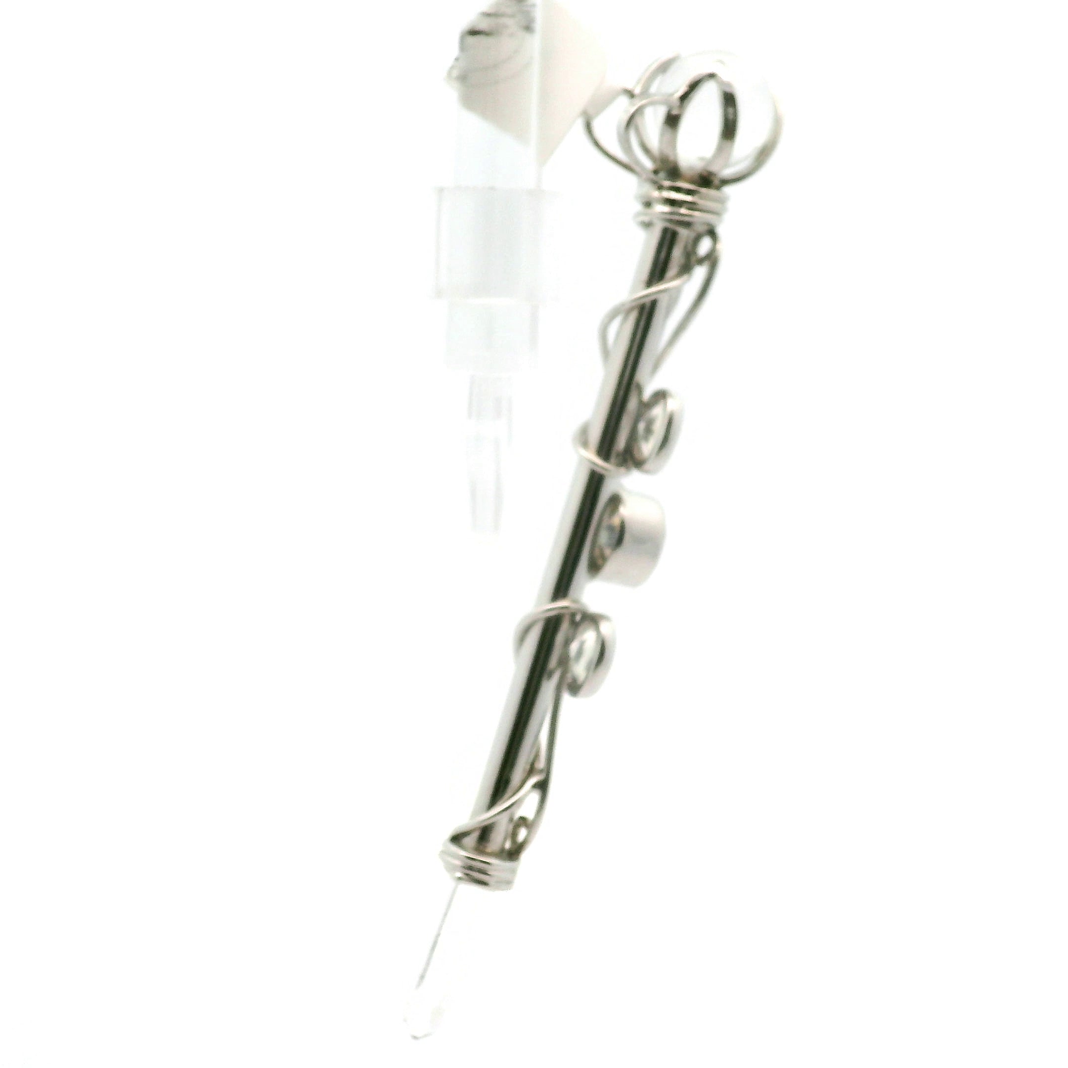 Malagasy Moonstone Wandlet .925 Silver for New Beginnings, Protection and Manifestation