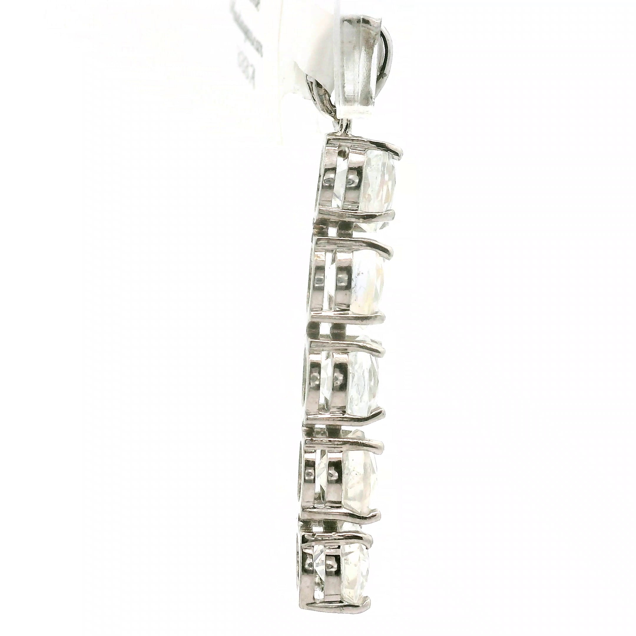Malagasy Moonstone Multi-stone Oval Stacker Pendant .925 Silver for Healing, Intention Setting and Manifesting your Desires