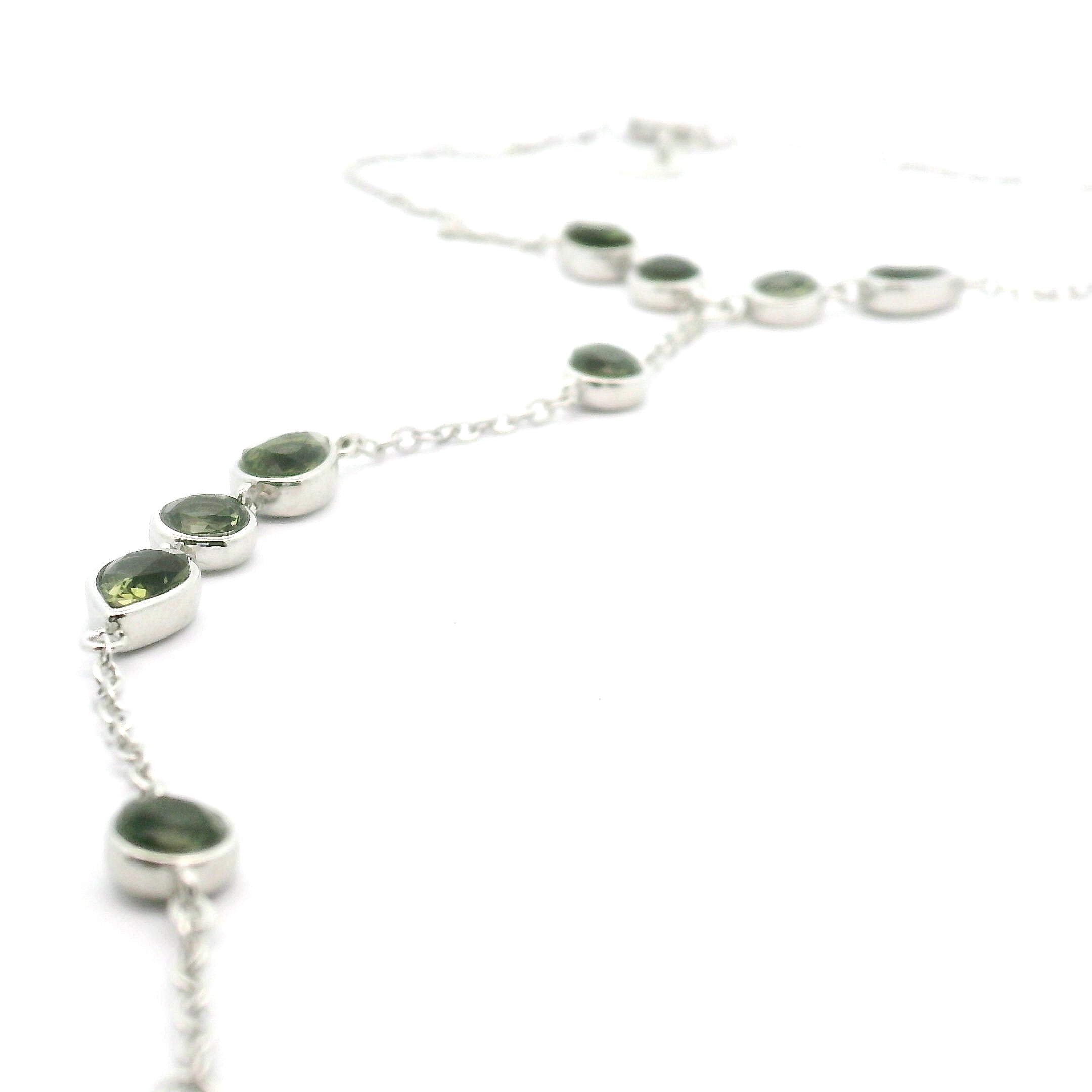 Crystal Adjustable Hand-Chain in .925 Silver for Creation and Prosperity