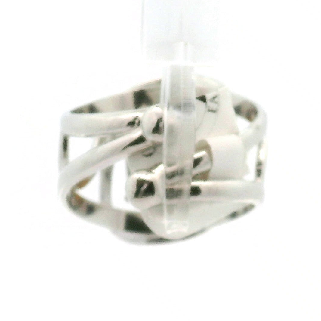 Zambian Citrine Radiant Cut Cuff Ring .925 Silver for Abundance, Intuition, Luck and Protection