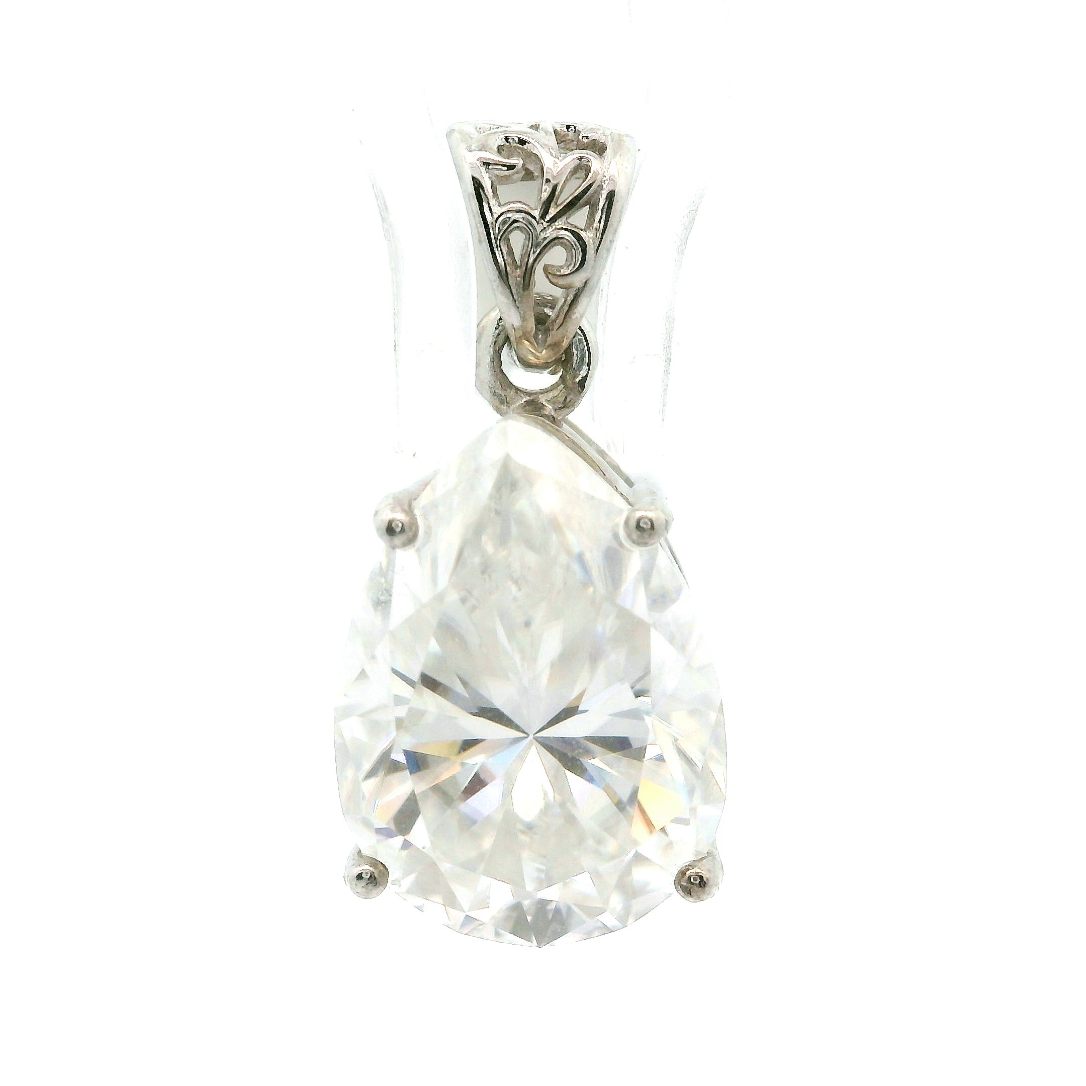 Moissanite Pendant .925 Silver for Spiritual Evolution and Awakening