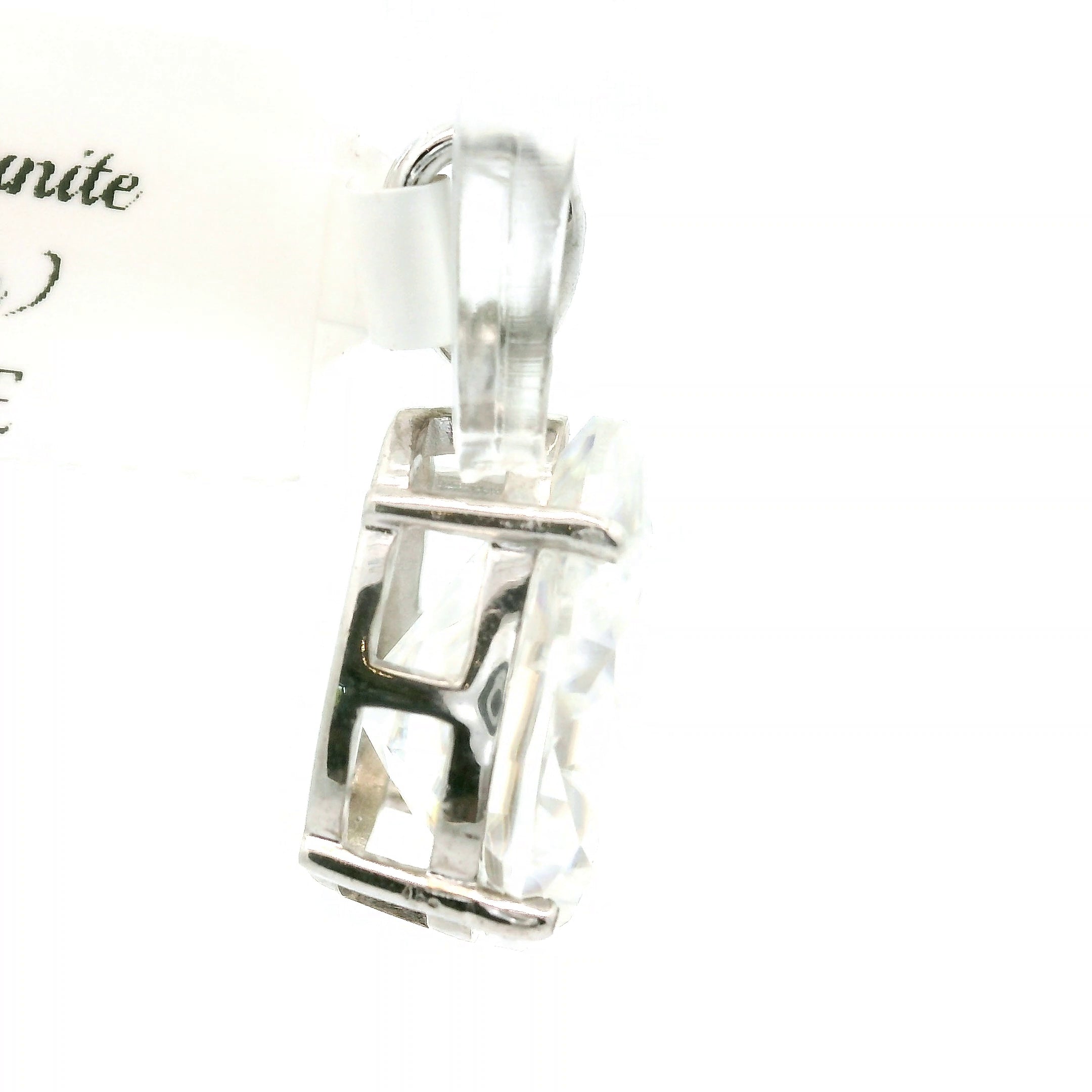 Moissanite Pendant .925 Silver for Spiritual Evolution and Awakening
