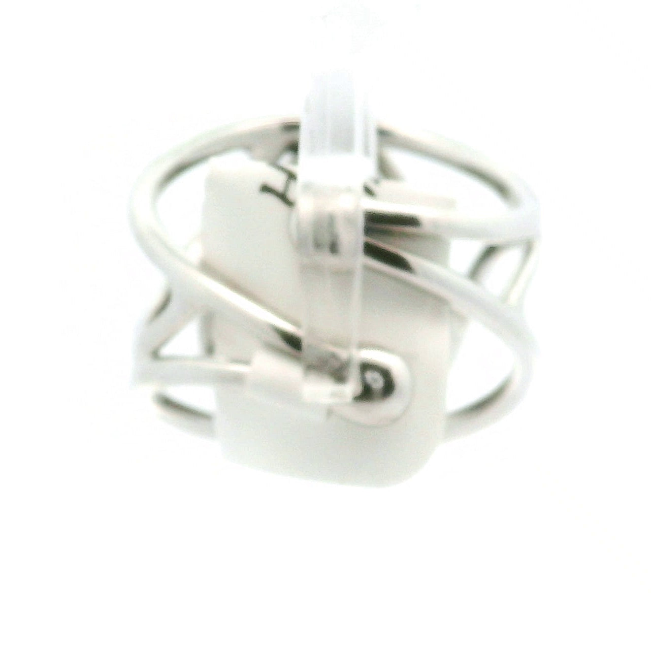Meteorite Cuff Ring .925 Silver for Manifestation and Spiritual Awakening