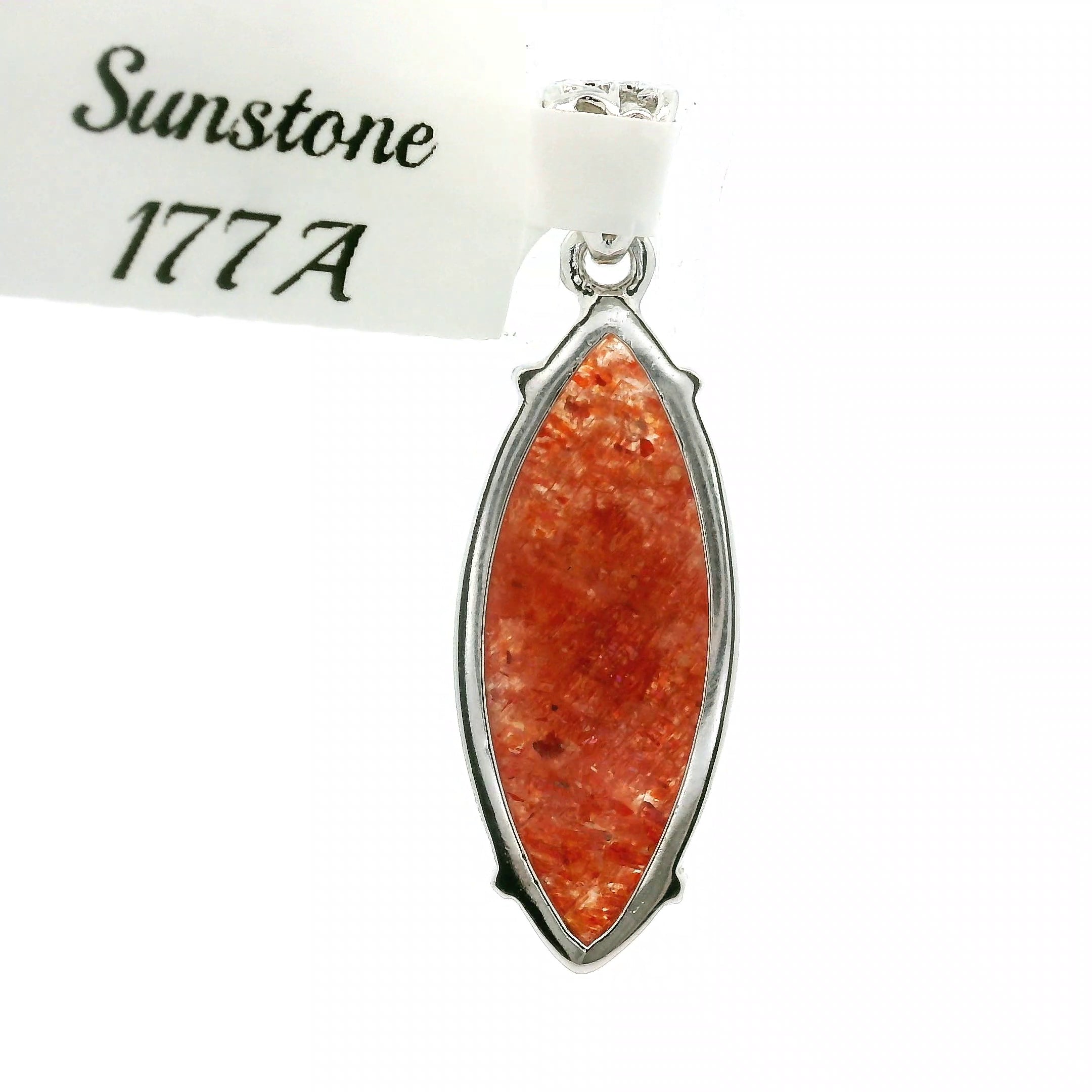 Sunstone Pendant .925 Silver for Confidence, Joy and Vitality