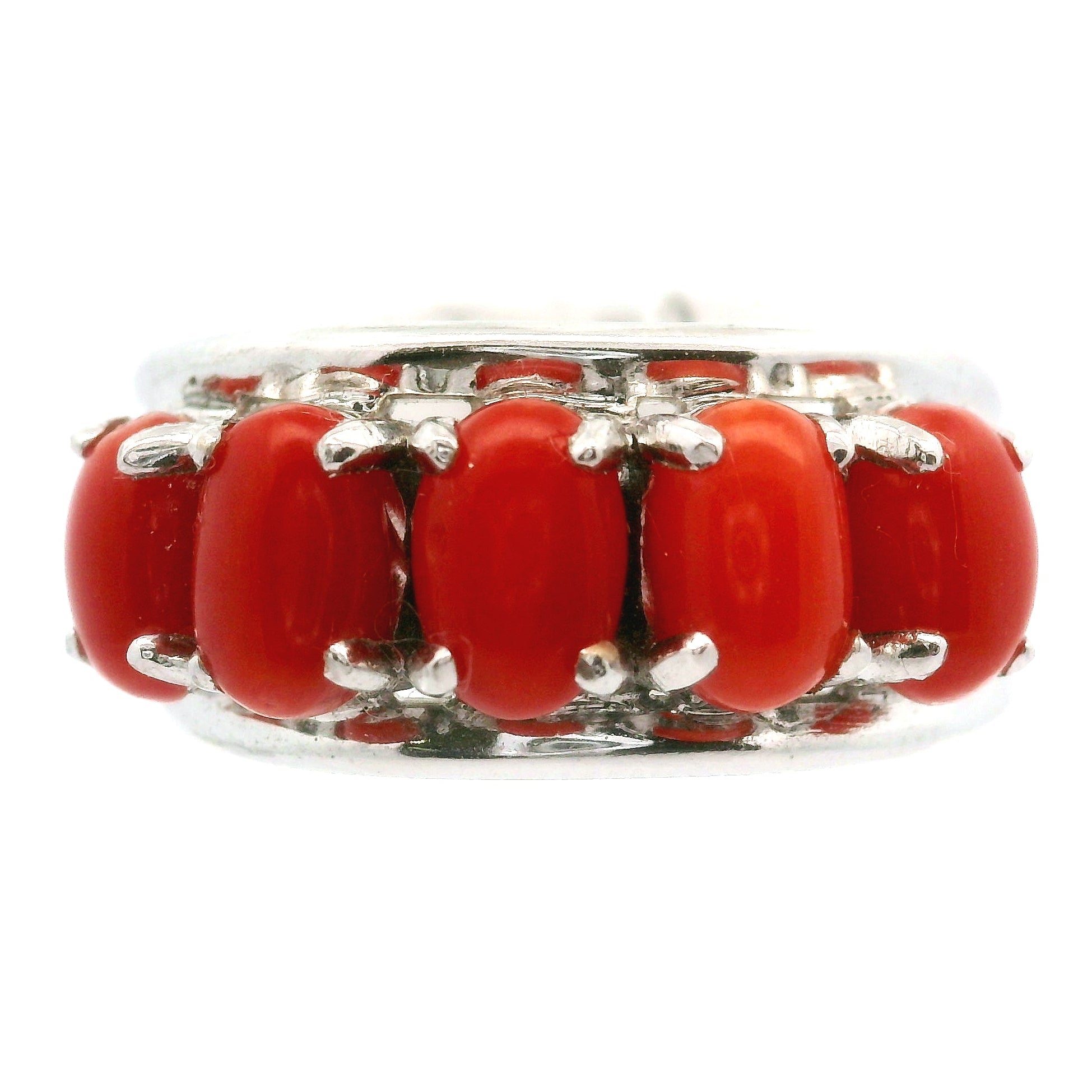 Multi Stone Oval Cut Stacker Cuff Ring .925 Silver for Healing, Intention Setting and Manifesting your Desires