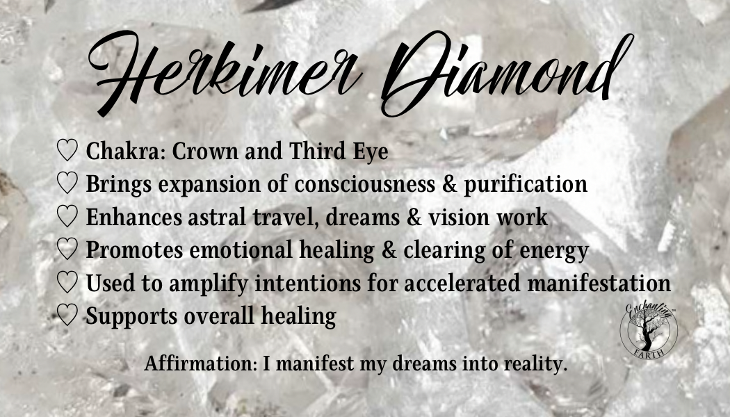 Kammererite x Herkimer Diamond Pendant .925 Silver for Balance, Enlightenment, Harmony and Joy