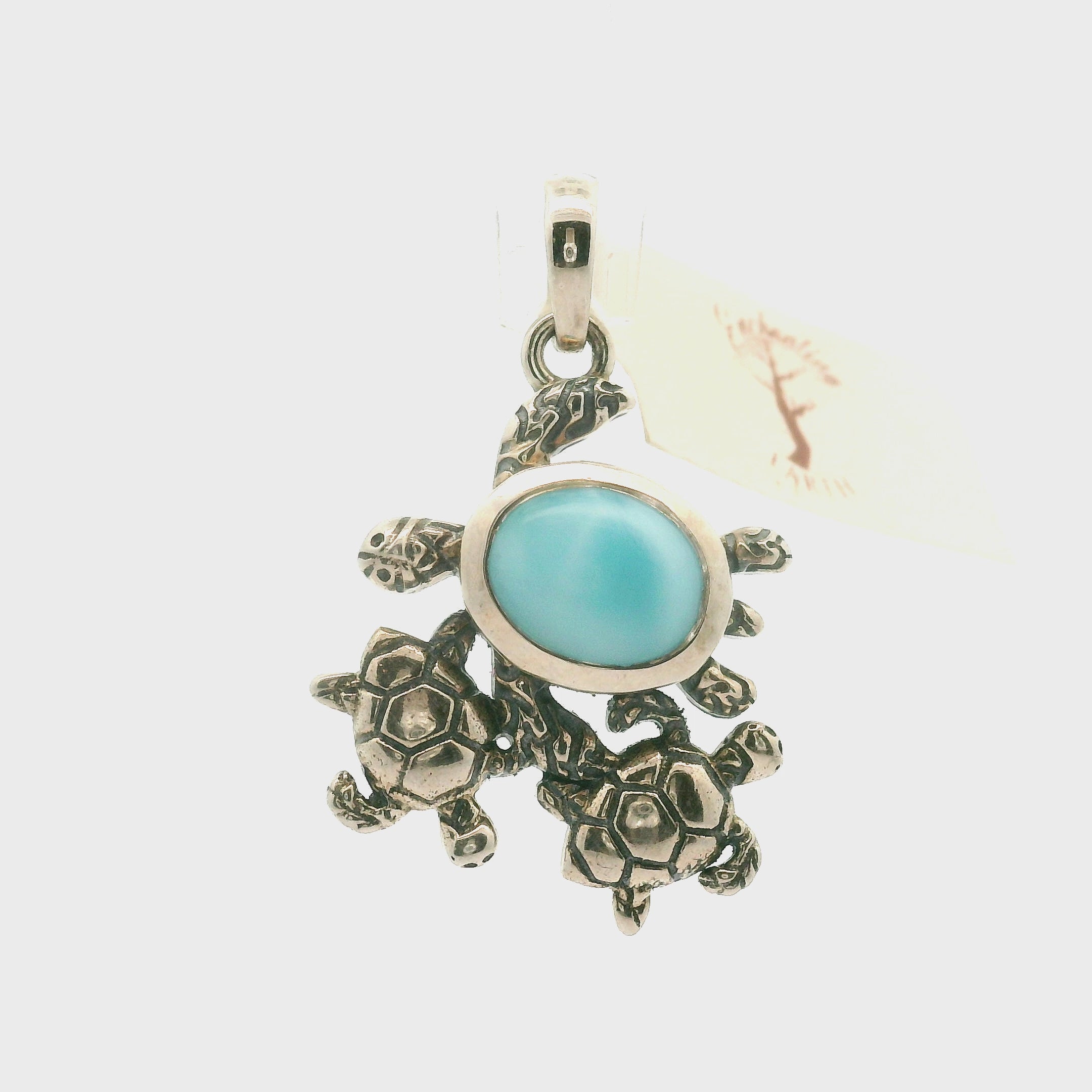 Larimar Ocean Pendants .925 Silver for Channeling, Psychic Abilities and Awakening of your Third Eye Chakra
