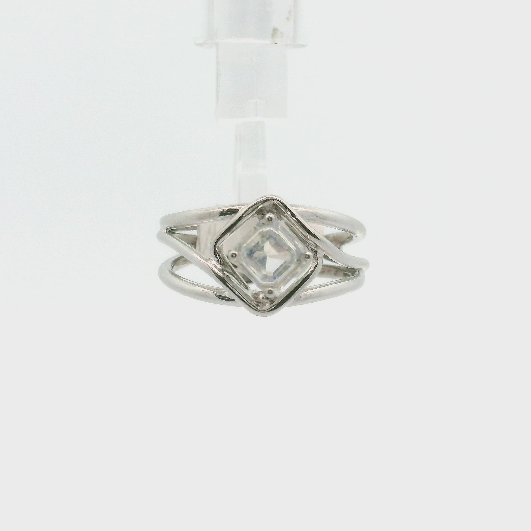 Moonstone Midi Cuff Ring .925 Silver for New Beginnings, Protection and Manifestation