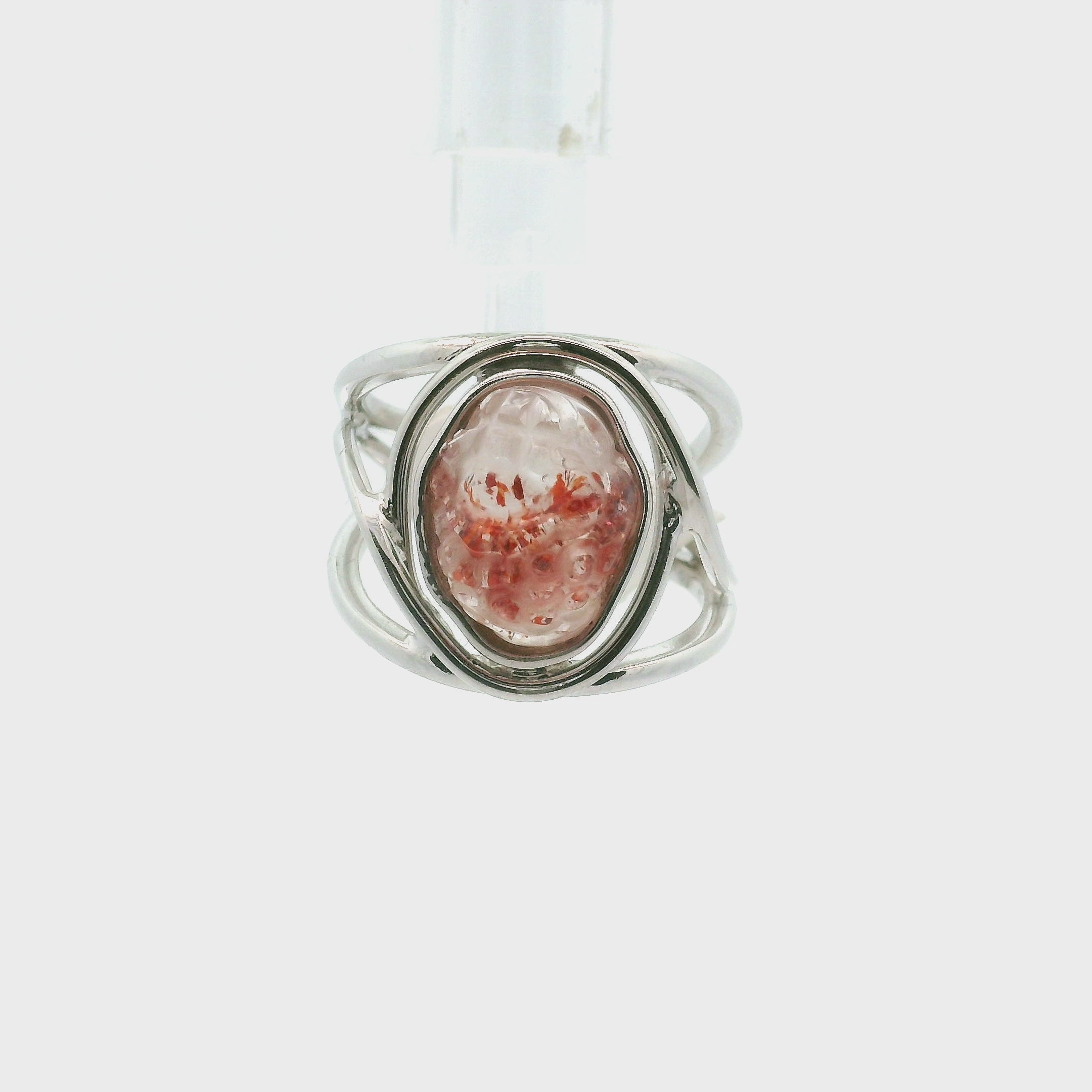 Super 7 Money Toad Cuff Ring .925 Silver (High Quality) for Awakening your Gifts and Creating your Dream Life