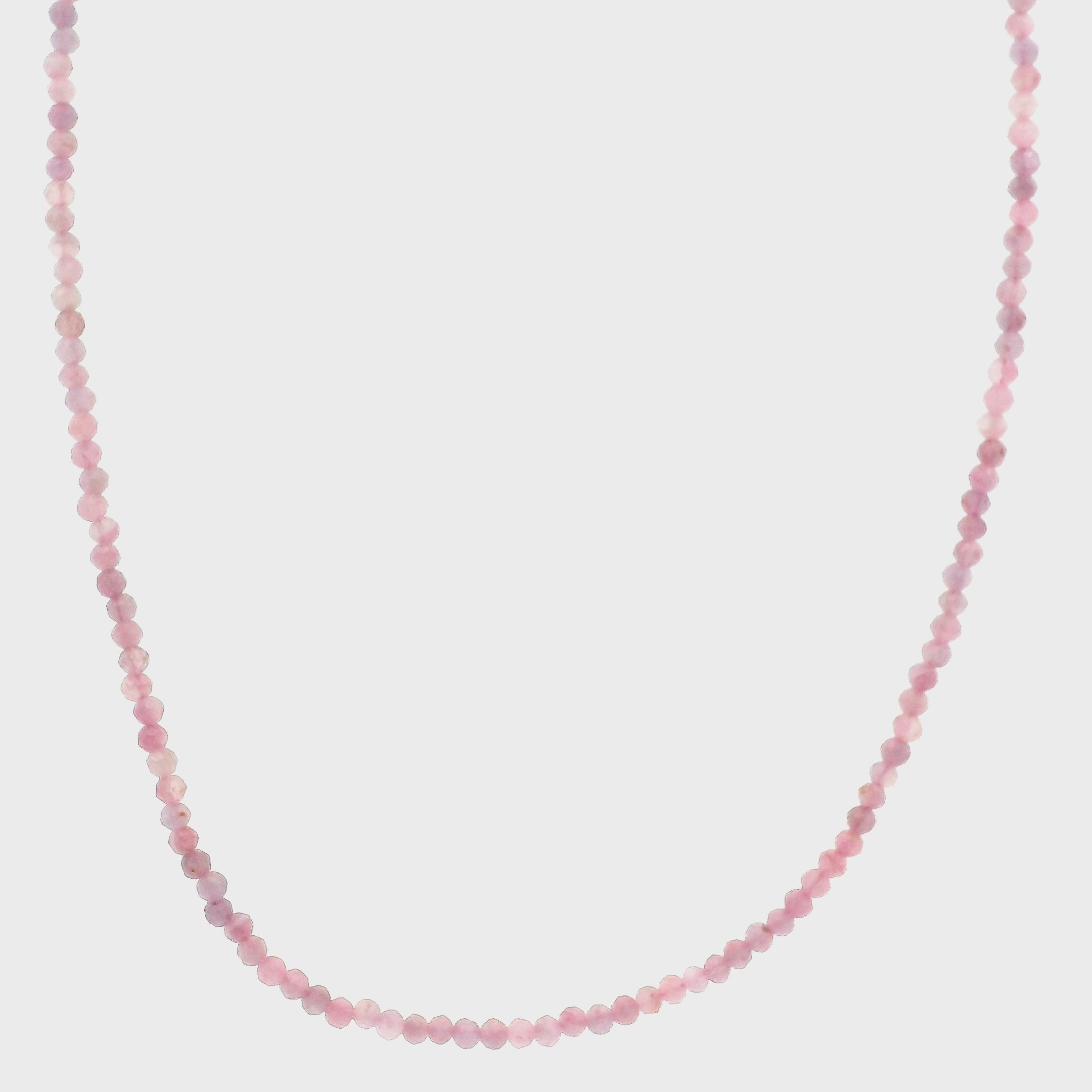 Pink Tourmaline Micro Faceted Choker/Layering Necklace for Heart Healing, Kindness & Love