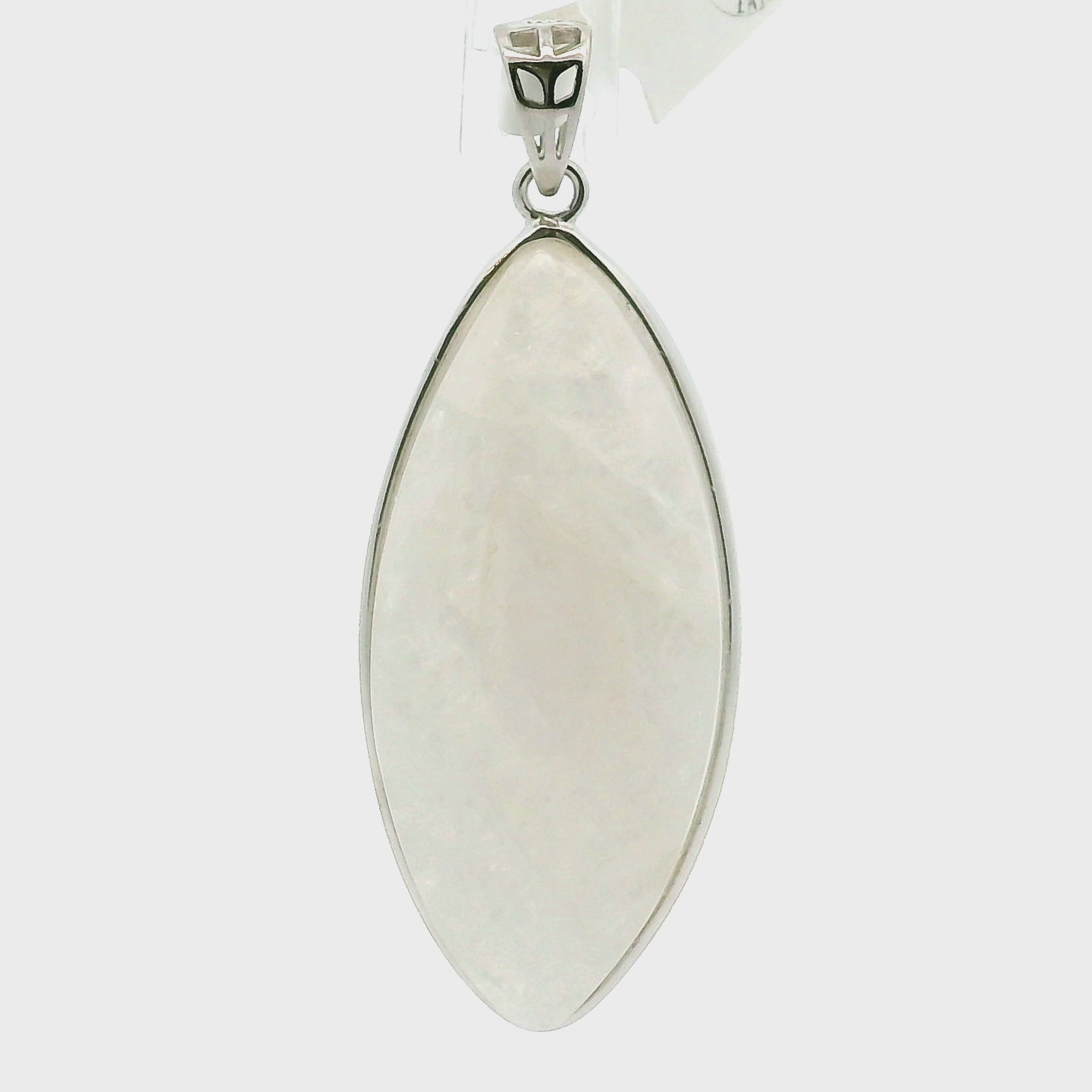 Natrolite Pendant .925 Silver for Astral Travel, Higher Consciousness and Protection