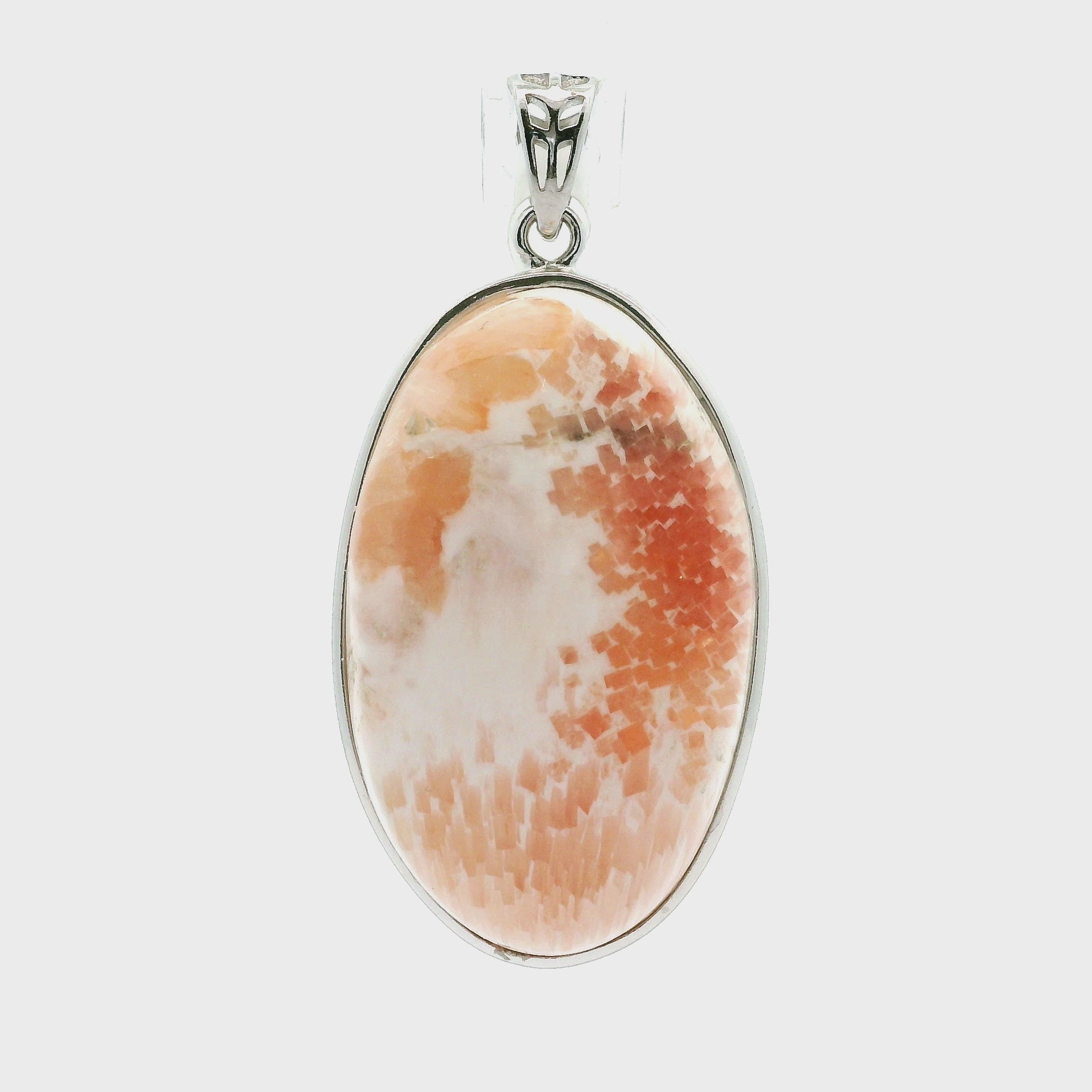Scolecite Large Pendants .925 Silver for Accessing Higher Realms and Lineage Healing