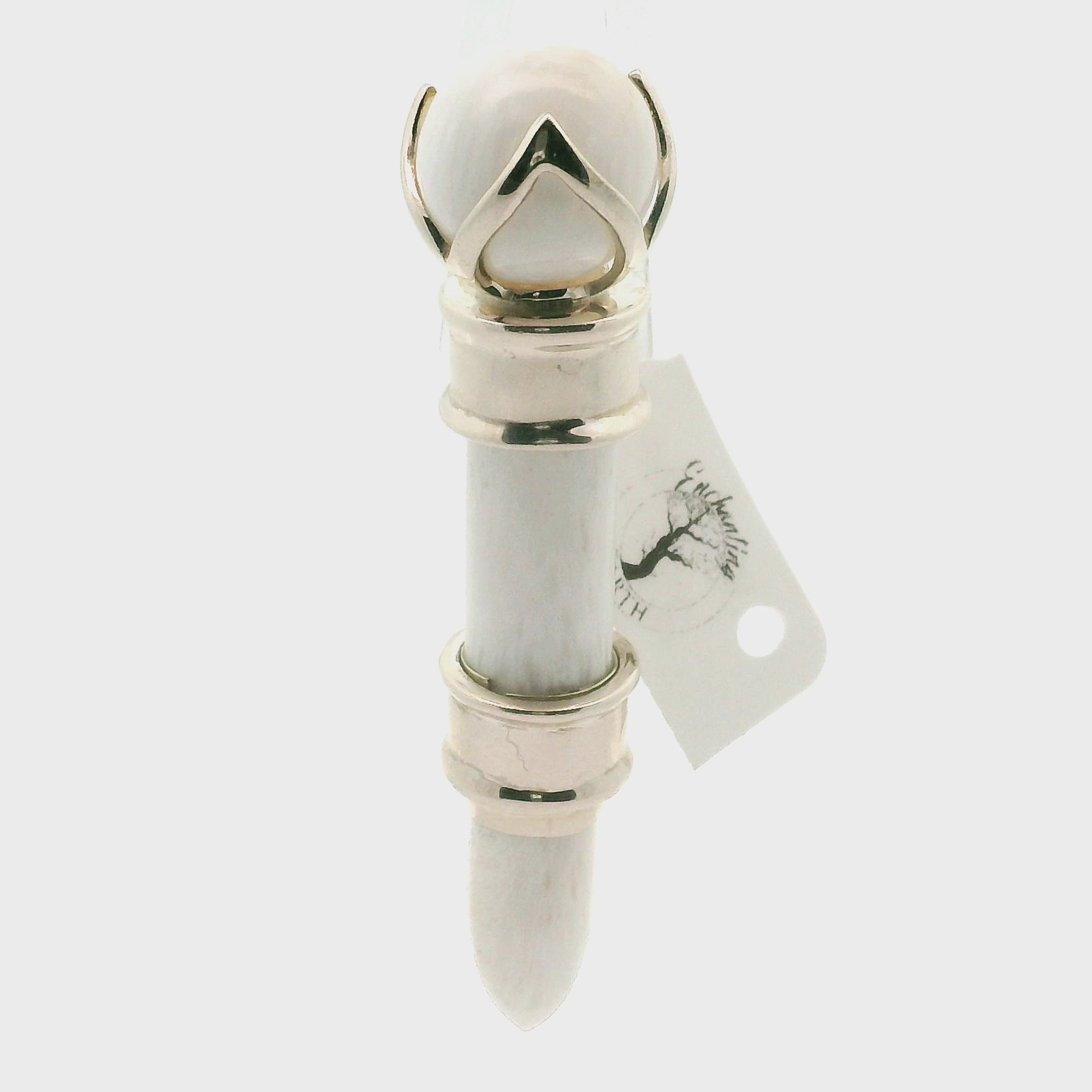 Scolecite Wandlet .925 Silver for Inner Peace and Tranquility