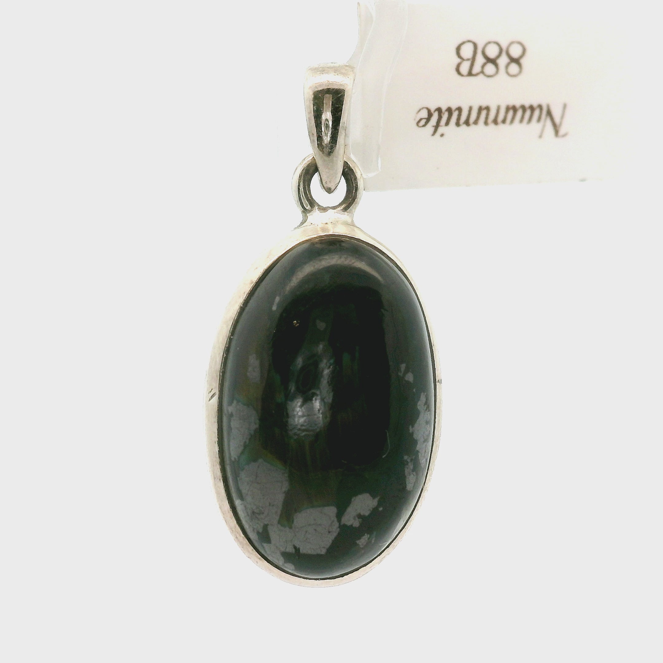 Nuummite Pendants .925 Silver for Awareness, Communication and Meditation