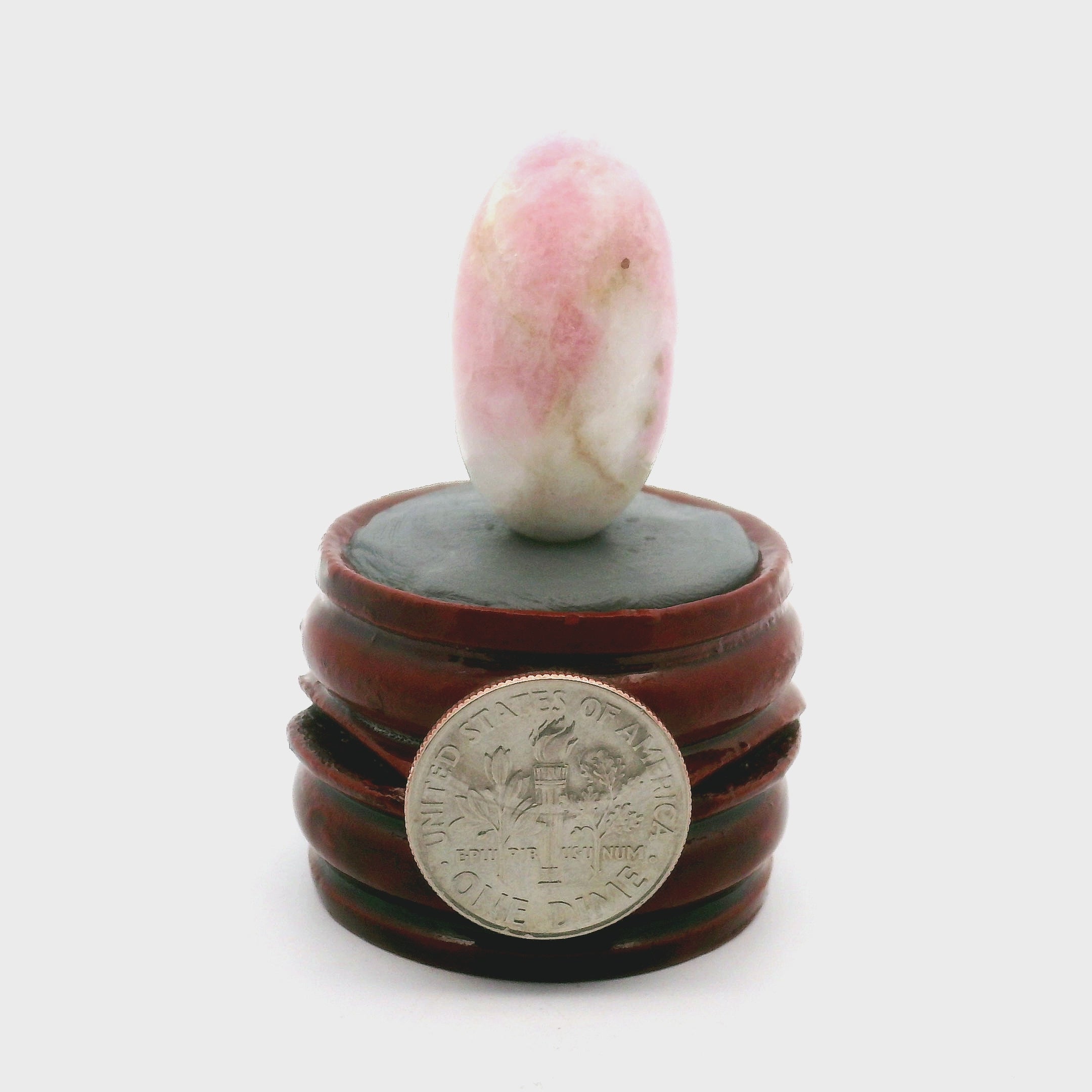 Tugtupite Lingam for Joy, Manifestation, Romance, Relationship Healing and Good Luck