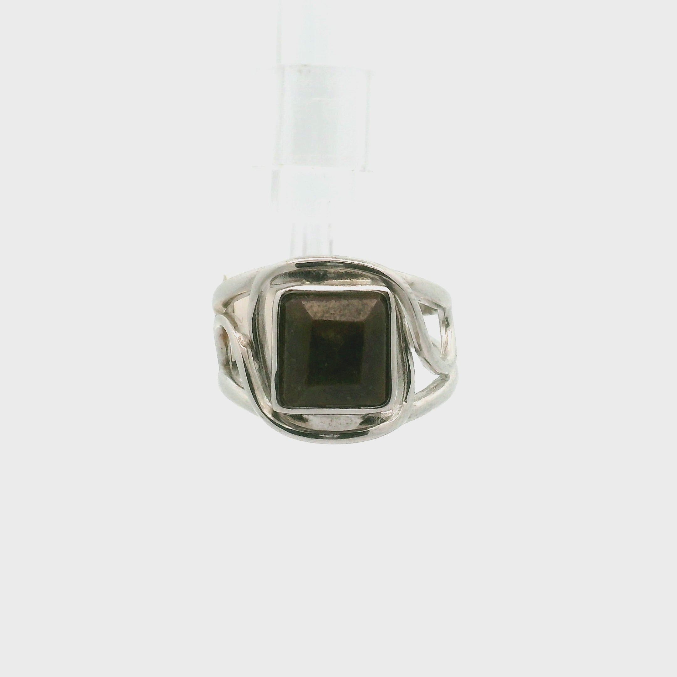 Gold Sapphire Midi Cuff Ring .925 Sterling Silver for Dream-work and Self-Discipline