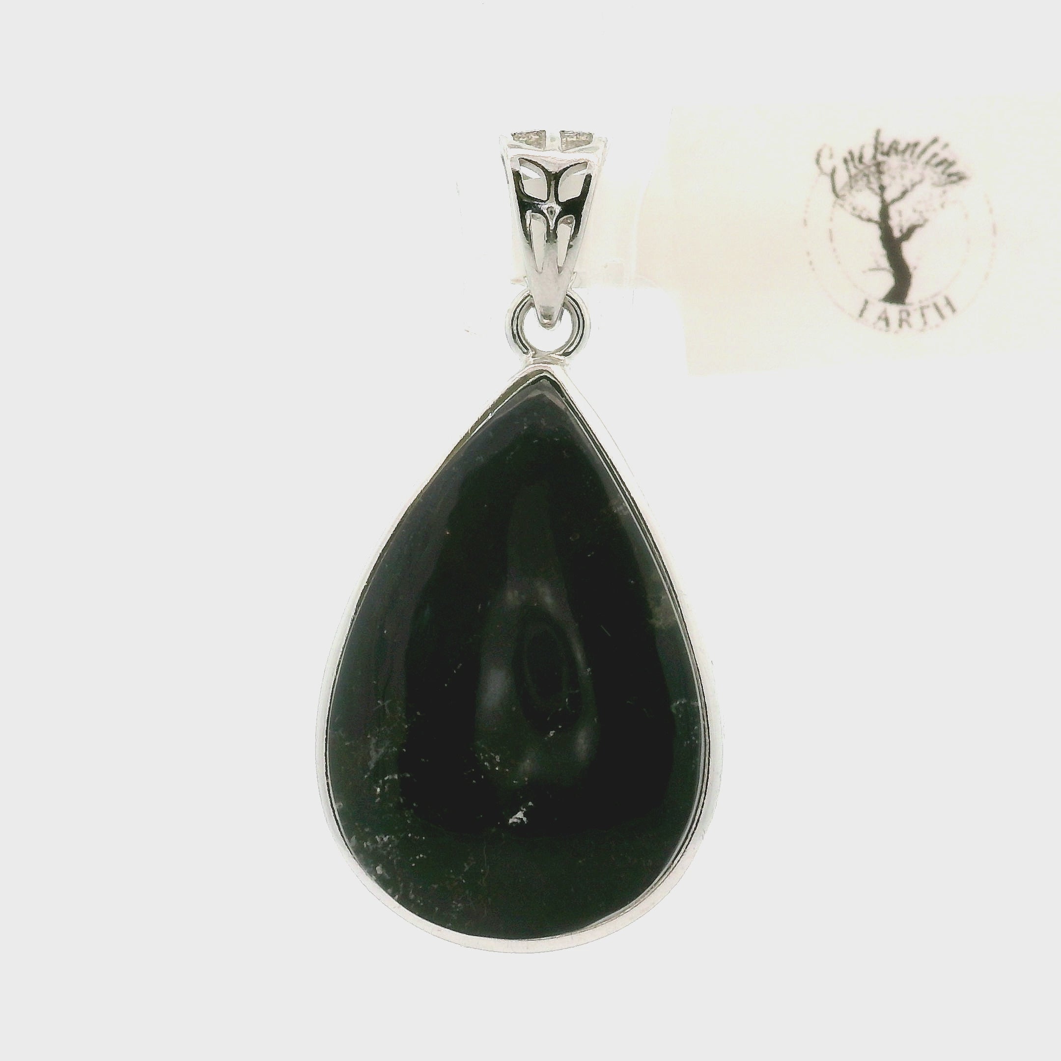 Purperite with Quartz Overlay Pendant .925 Silver for Spiritual Growth and Purification