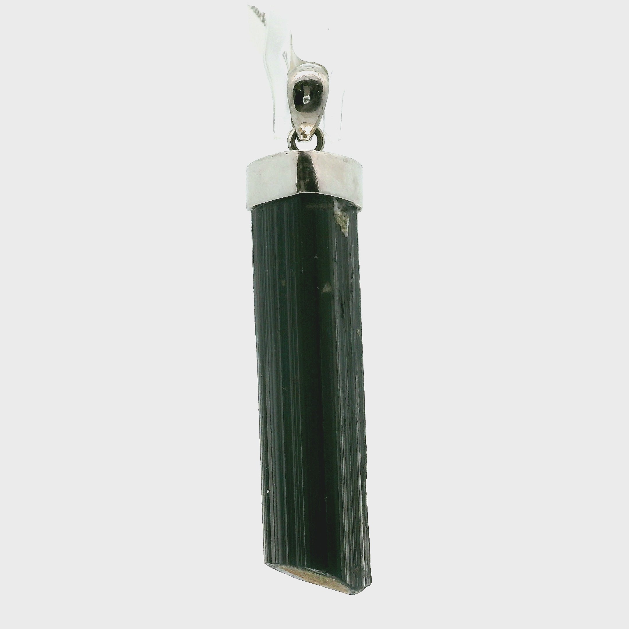 Black Tourmaline Pendant for Protection and Energetic Purification