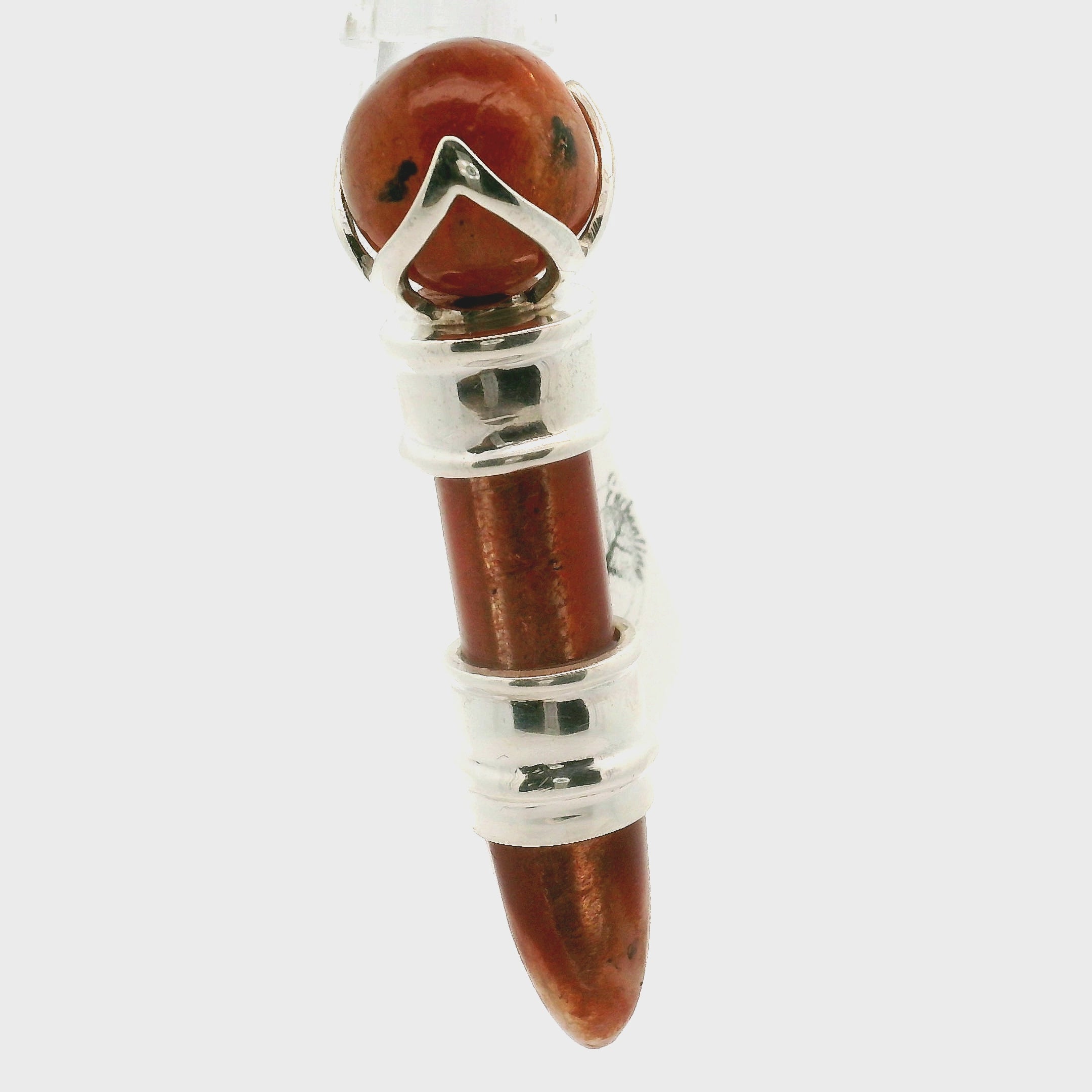 Sunstone Wandlet Wand Pendant .925 Silver for Manifestation and Abundance